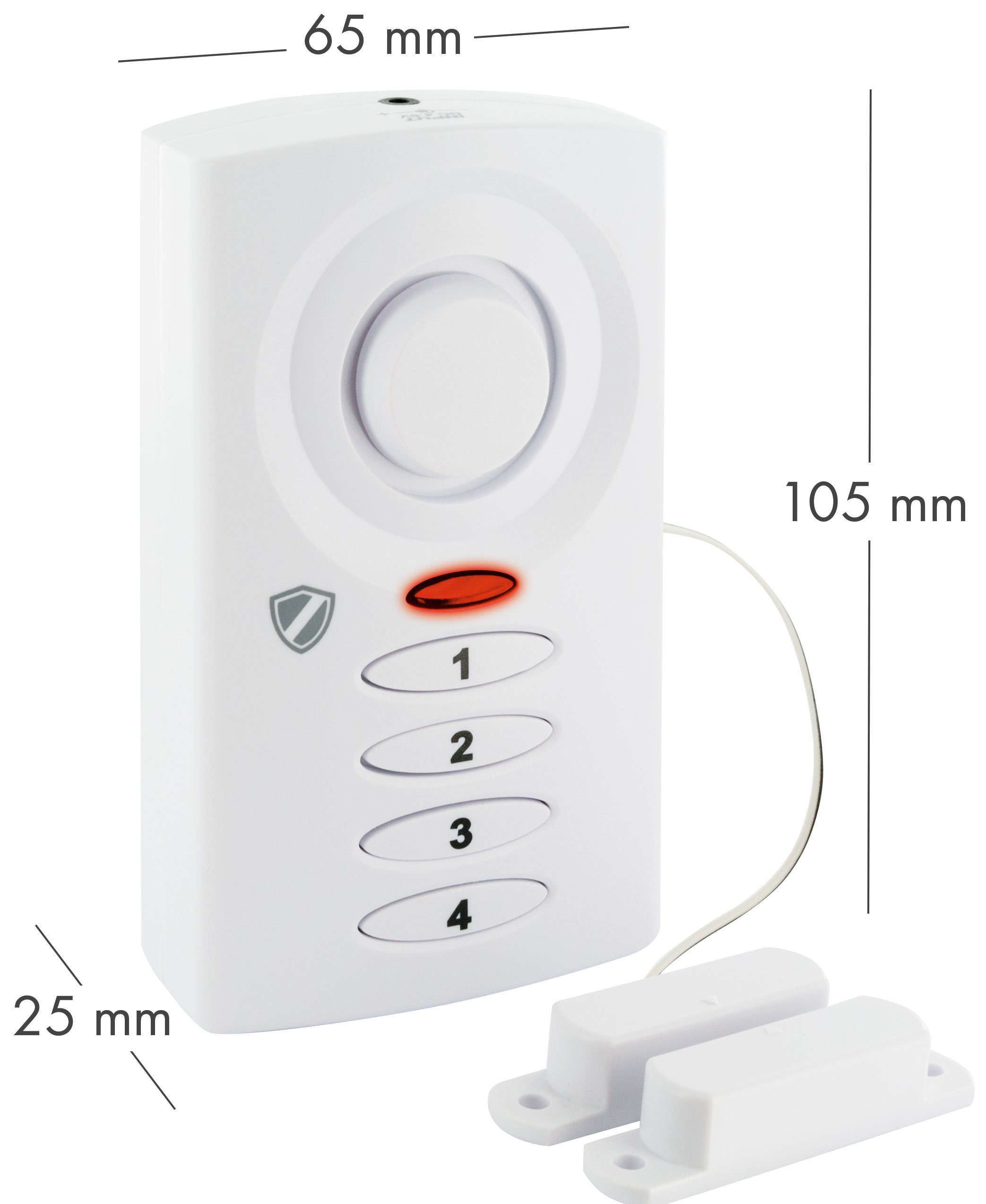 Thumbnail - Schwaiger HSA500 532 Türöffnungsmelder (Alarm-Ton, Aktivierung/Deaktivierung über 4-stelligen PIN-Code)