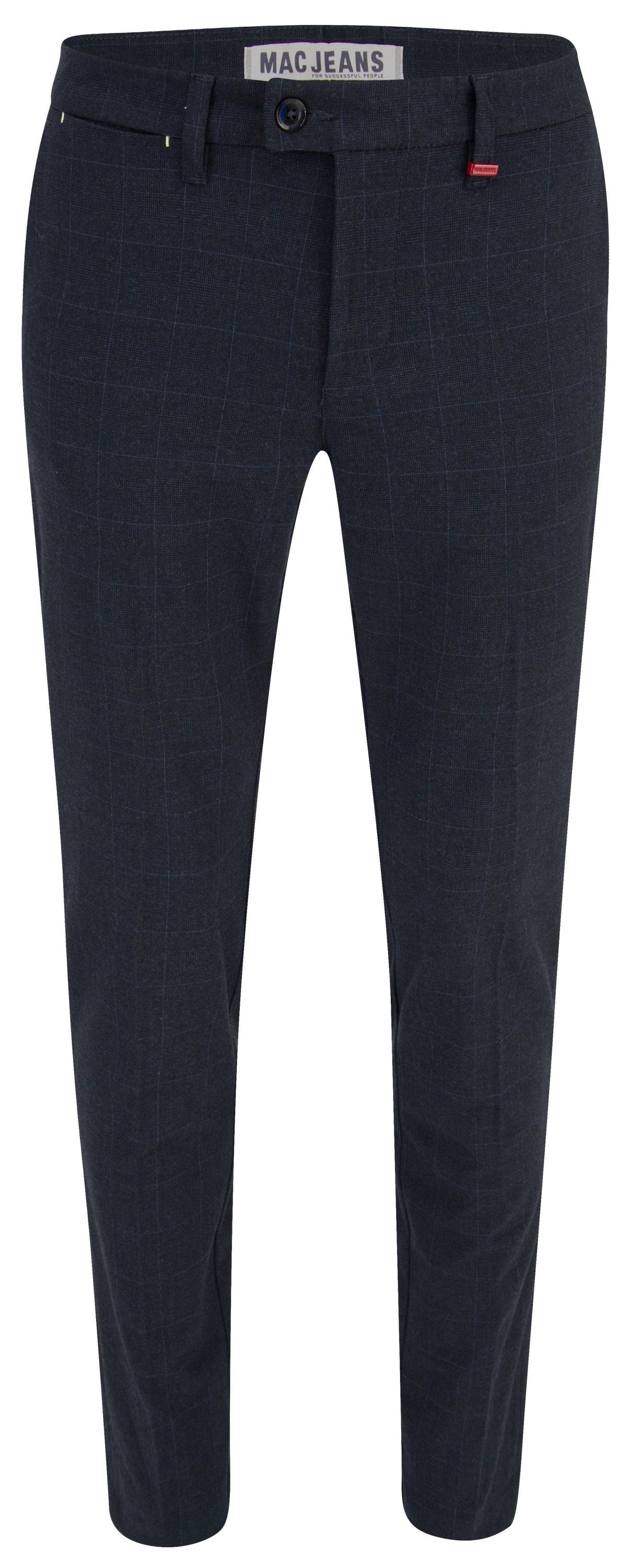 MAC 5-Pocket-Jeans MAC LENNOX CARBONIUM BI-STRETCH navy blue check 6344-00-0703L 196K