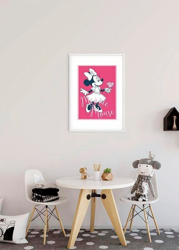 Komar Poster Minnie Schlafzimmer, (1 Wohnzimmer Mouse Kinderzimmer, St), Disney Girlie