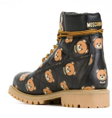 Moschino MOSCHINO TEDDY BEAR QUILTED COMBAT ANKLE HIKING BOOTS SCHUHE SHOES DEA Ankleboots