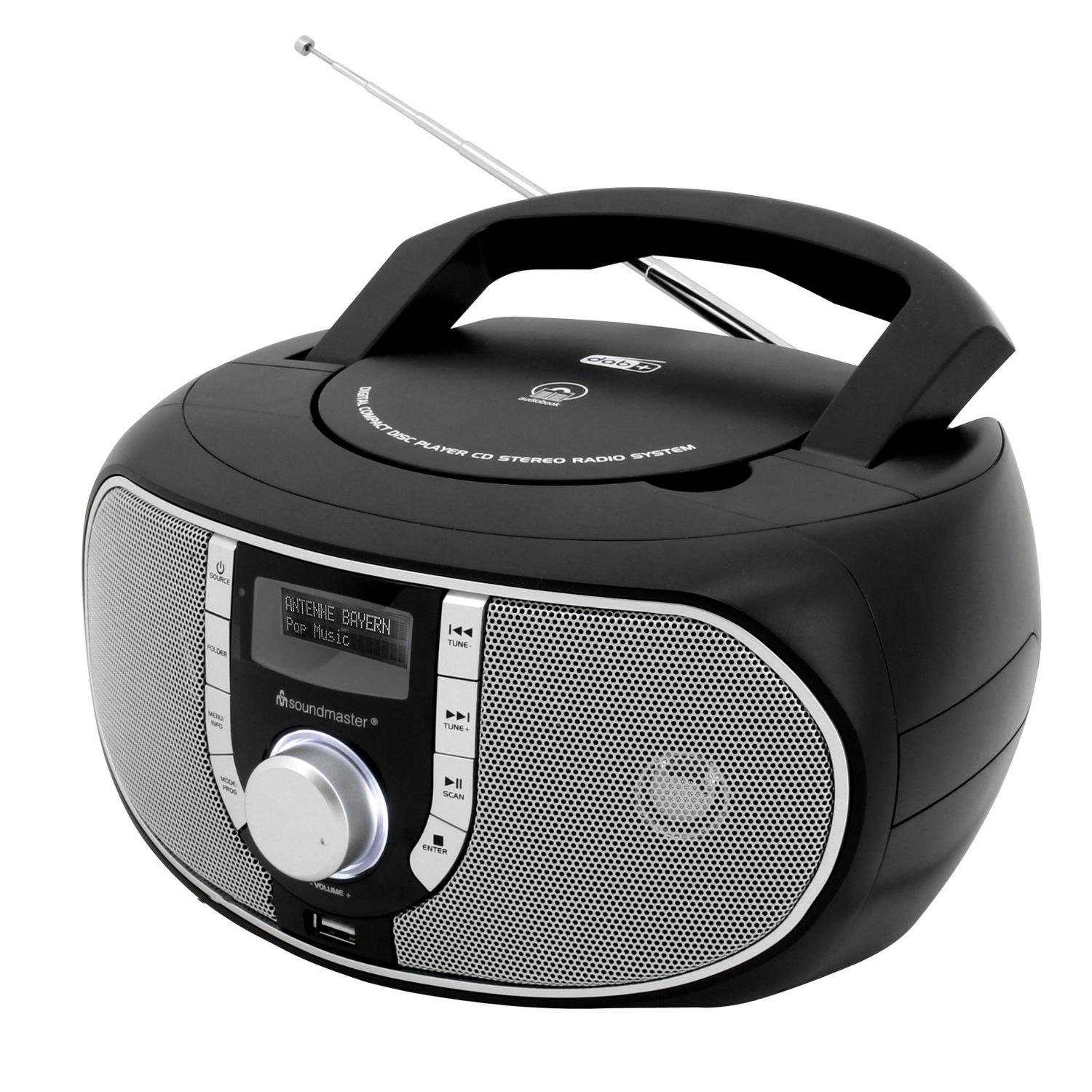 SCD1700SW Radio mit CD-Player MP3 tragbar DAB+ USB Einschlaffunktion Digitalradio (DAB)