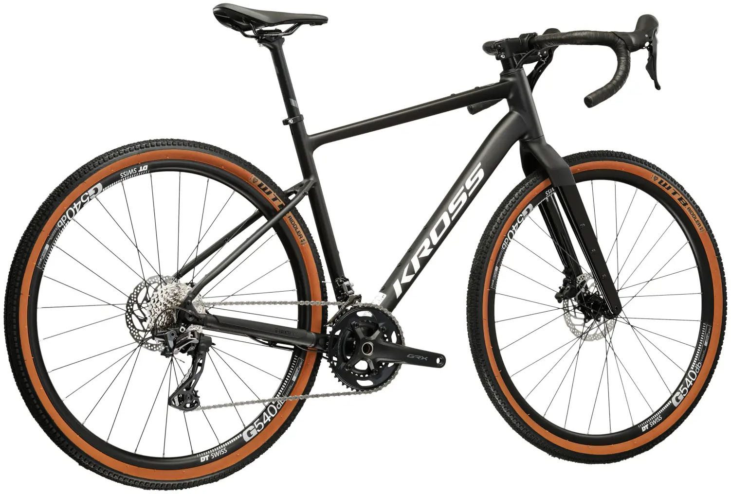 Kross Gravelbike KROSS Gravelbike Carbon-Gabel Esker 6.0 28" schwarz 24 Gänge 2026, 24 Gang Shimano GRX RX820 Schaltwerk, Kettenschaltung, Gabel aus Carbon