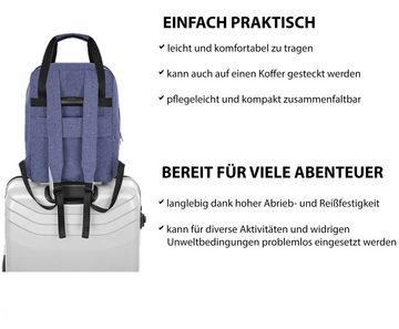 Granori Reiserucksack 2-in-1 leichte Damen Handgepäck Tasche 40x30x25 cm ideal für Flugzeug, trendiger und geräumiger 30 L Daypack für Urlaub, Schule & Alltag