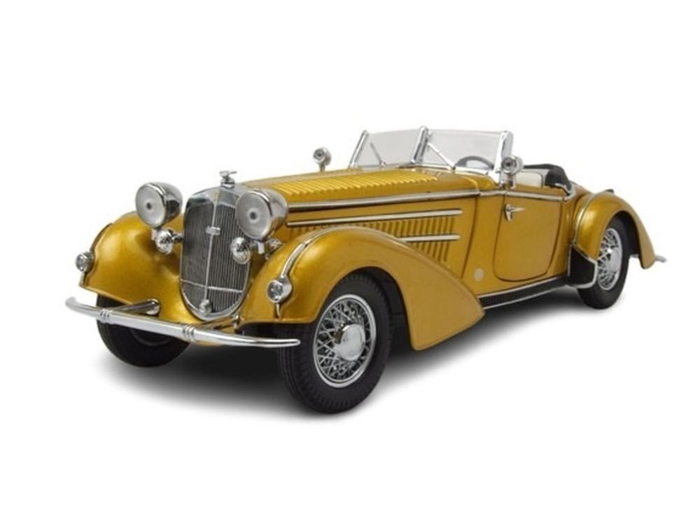 Sun Star Modellauto Horch 855 Roadster 1939 gold, Maßstab 1:18