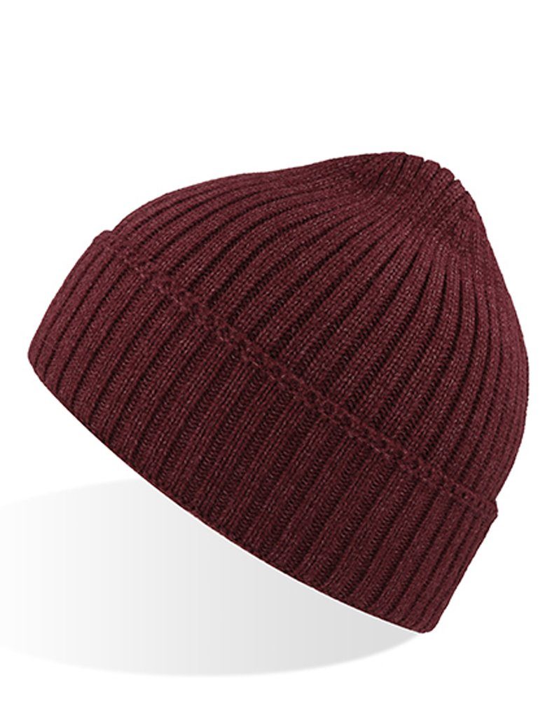 Mütze angenehmer Strickmütze Goodman Burgundy Melange Tragekomfort weich Design Herbst Winter Beanie Sehr und