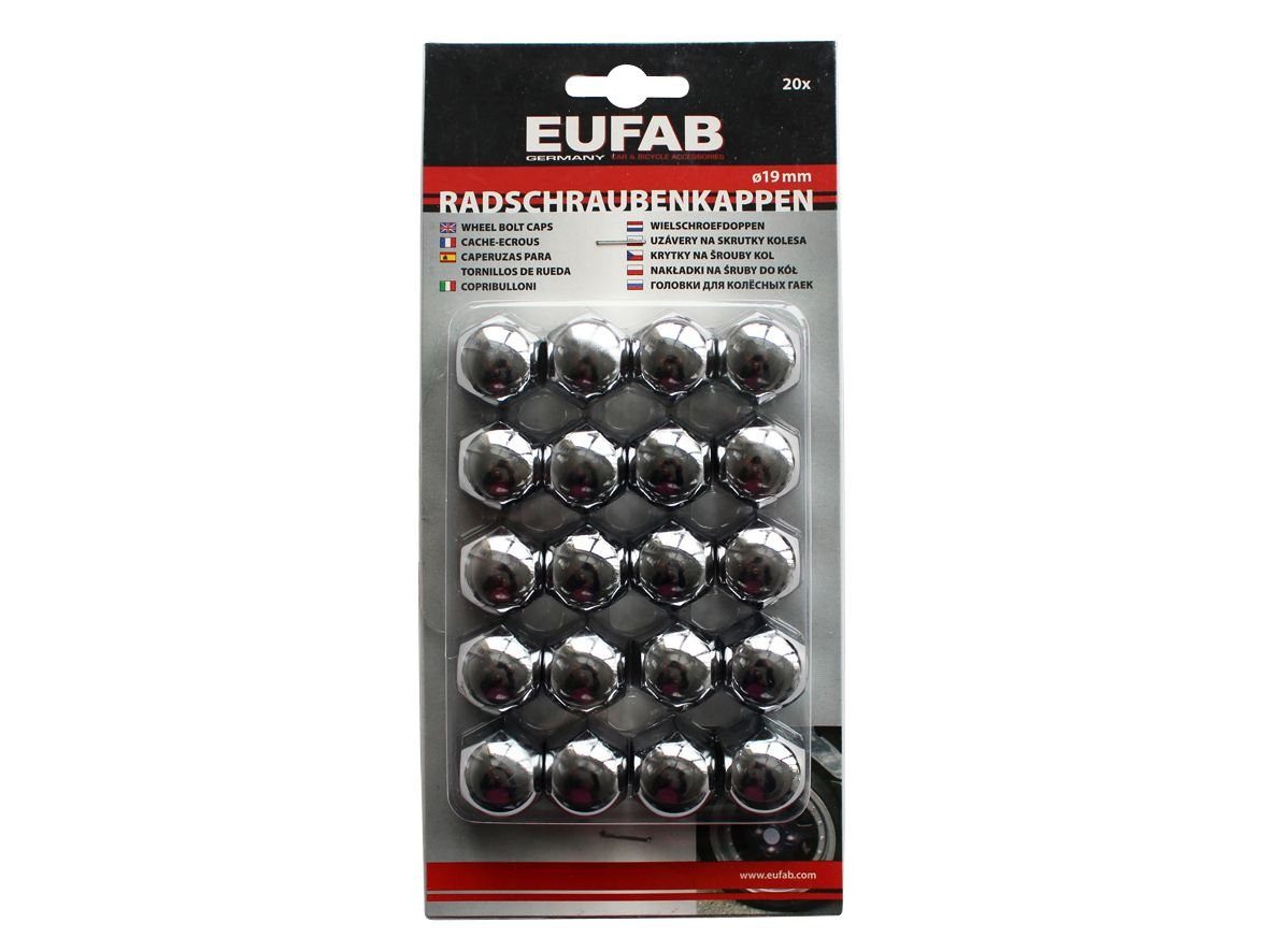 EUFAB Kfz-Sicherungshalter EUFAB Radschraubenkappen 19nn