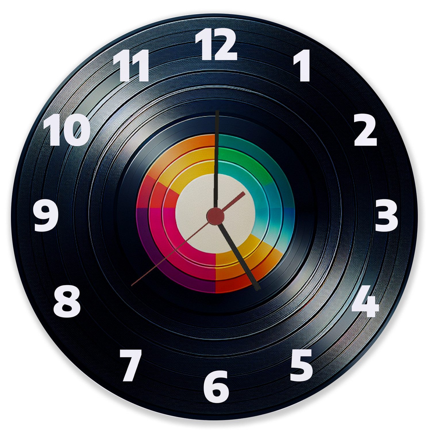 speecheese Wanduhr Schallplatte Wanduhr aus Glas günstig online kaufen