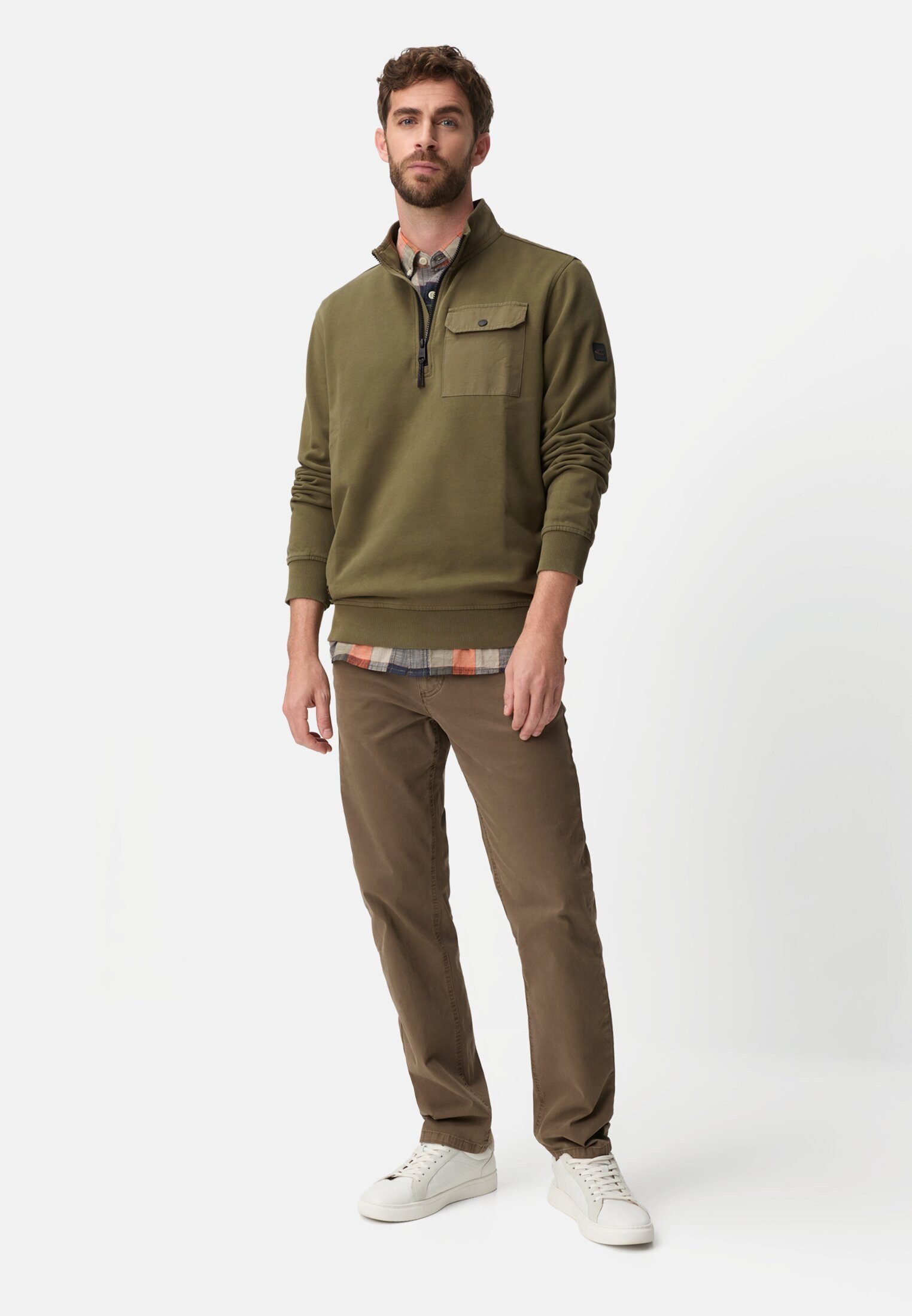 camel active Troyer Troyer mit reflektierenden Details Langarm (1-tlg) Reflektierende Details