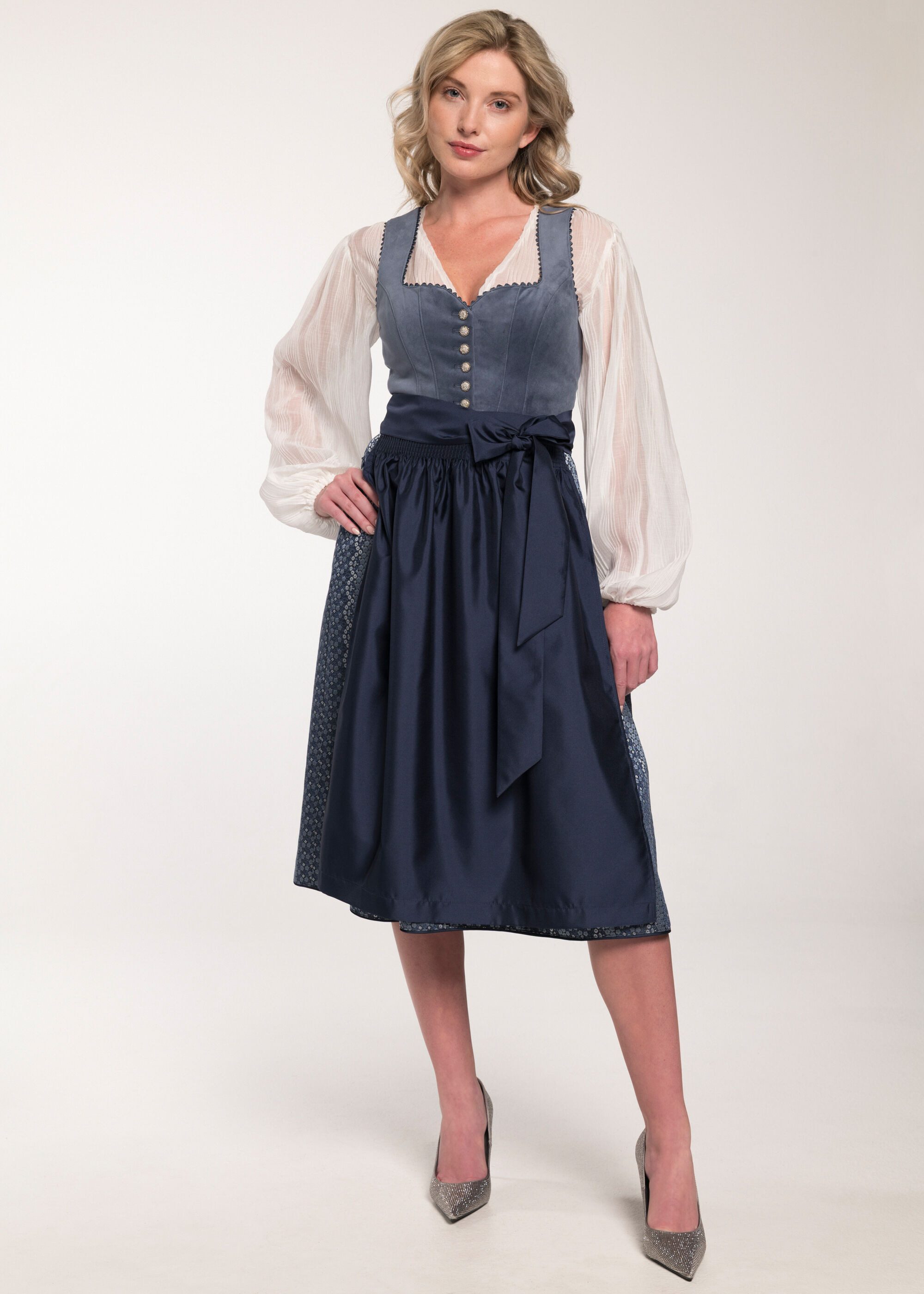 Spieth & Wensky Dirndl Giulianna (1-tlg) Samtoberteil günstig online kaufen