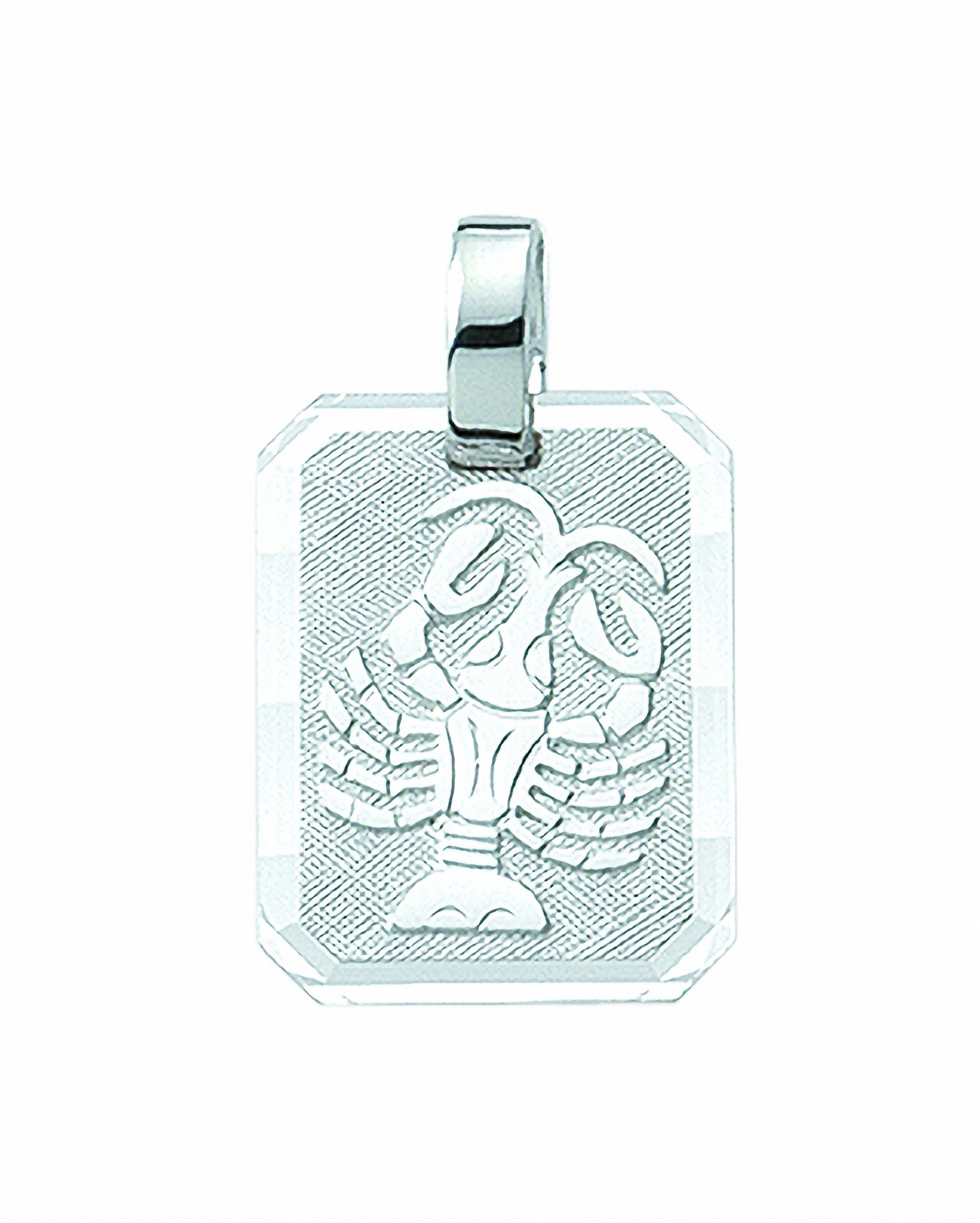 Silber - Anhänger mit Kette 925 Adelia´s Halskette, Silber 925 Anhänger mit aus: Sternzeichen rhodiniert Set Schmuckset Krebs, Sterling - Anhänger gefertigt