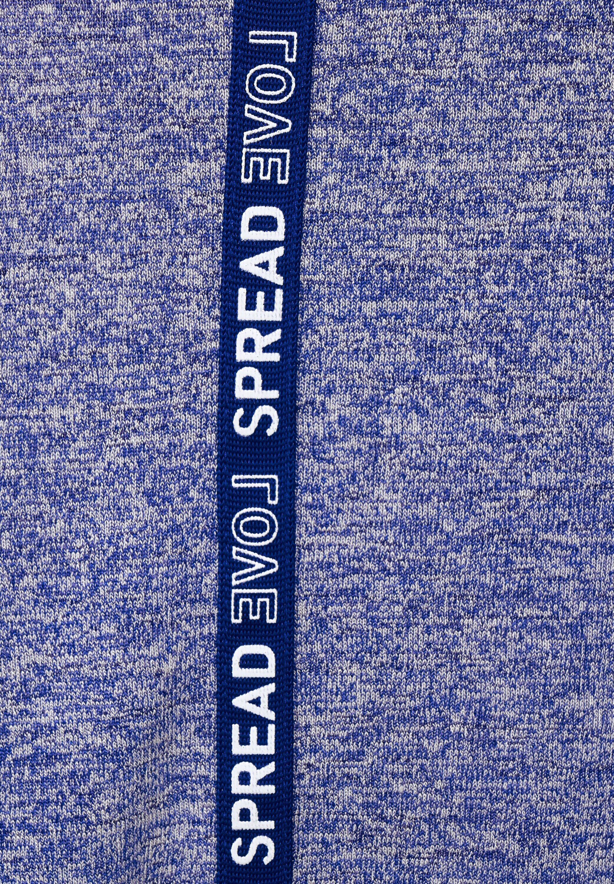 Cecil T-Shirt (1-tlg) Weiteres Detail melange strong blue