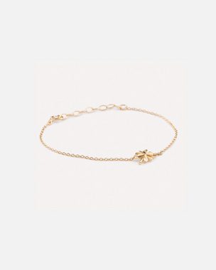 Pernille Corydon Gliederarmband Clover Armband Damen 14,5-17,5 cm, Silber 925, 18 Karat vergoldet