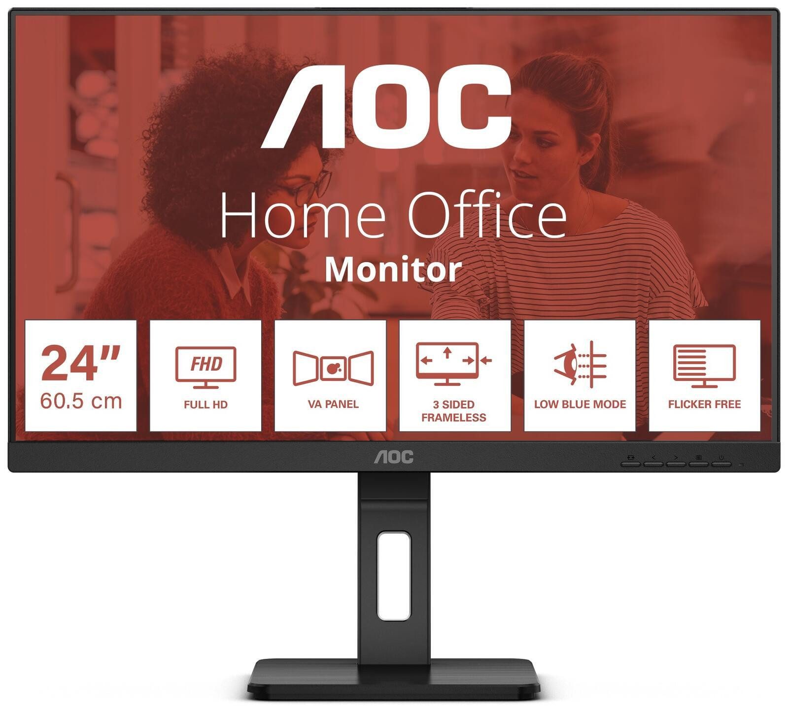AOC AOC 24E3QAF TFT-Monitor (1920 x 1080, 4 ms Reaktionszeit, 75 Hz, IPS Panel)