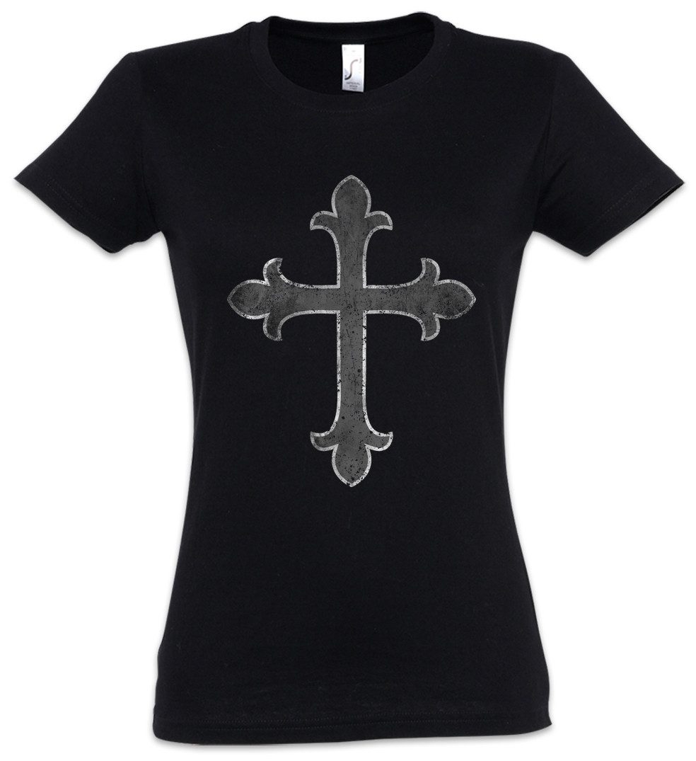 Urban Backwoods Print-Shirt Christian Cross I Damen T-Shirt Christliches Kr günstig online kaufen
