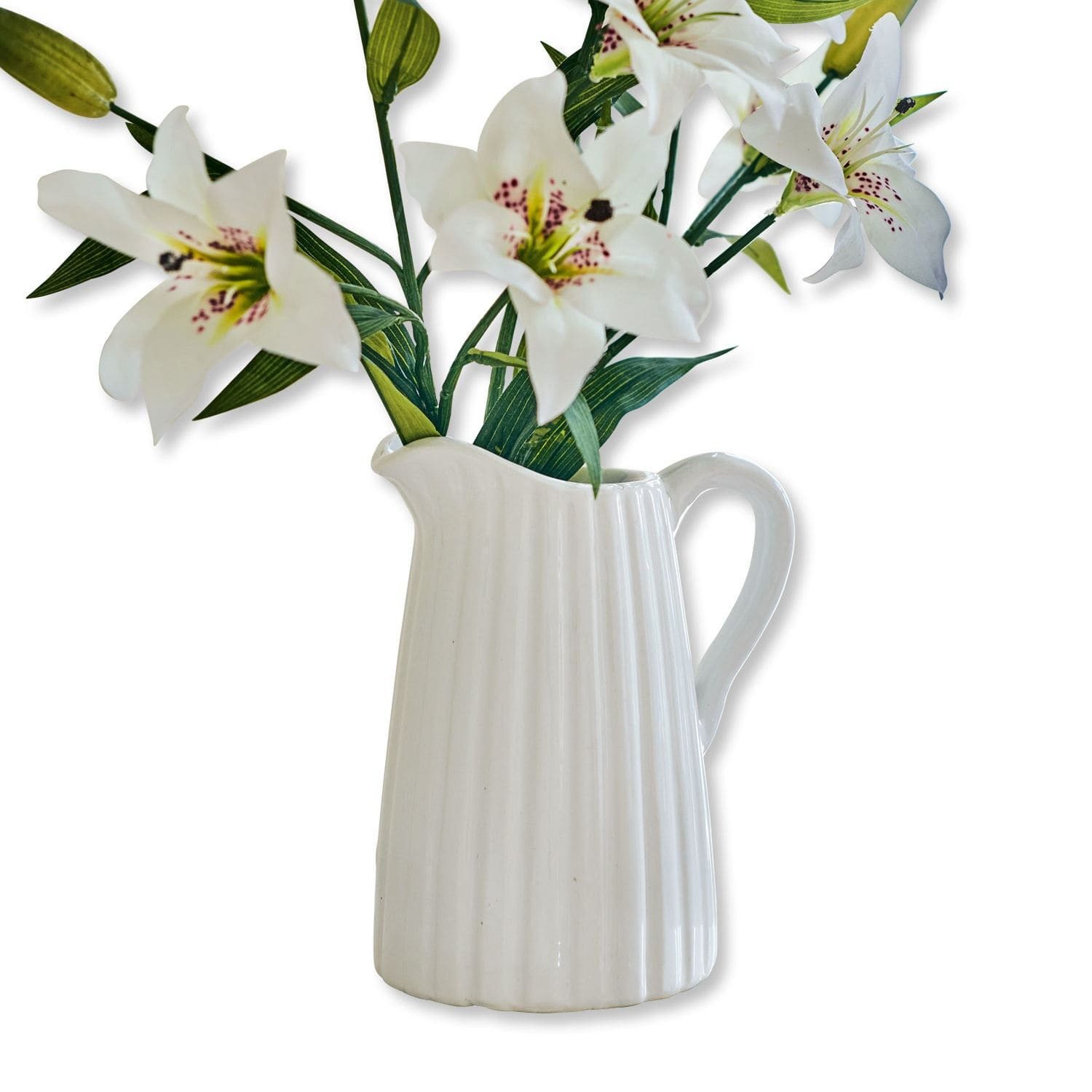 Mirabeau Tischvase Krug Belair weiß