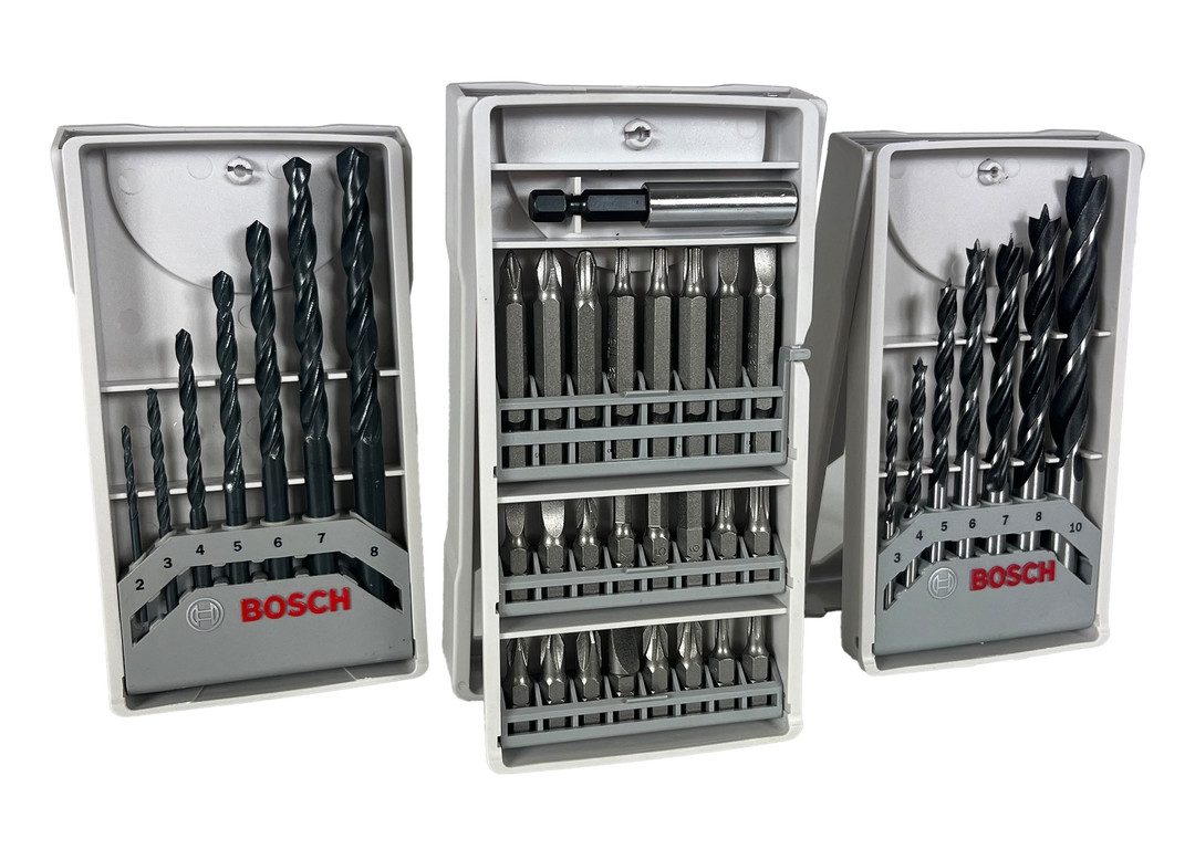 BOSCH Werkzeugtasche Softbag inkl. Bit- und Bohrer-Set, X-ProLine für Metall / Holz