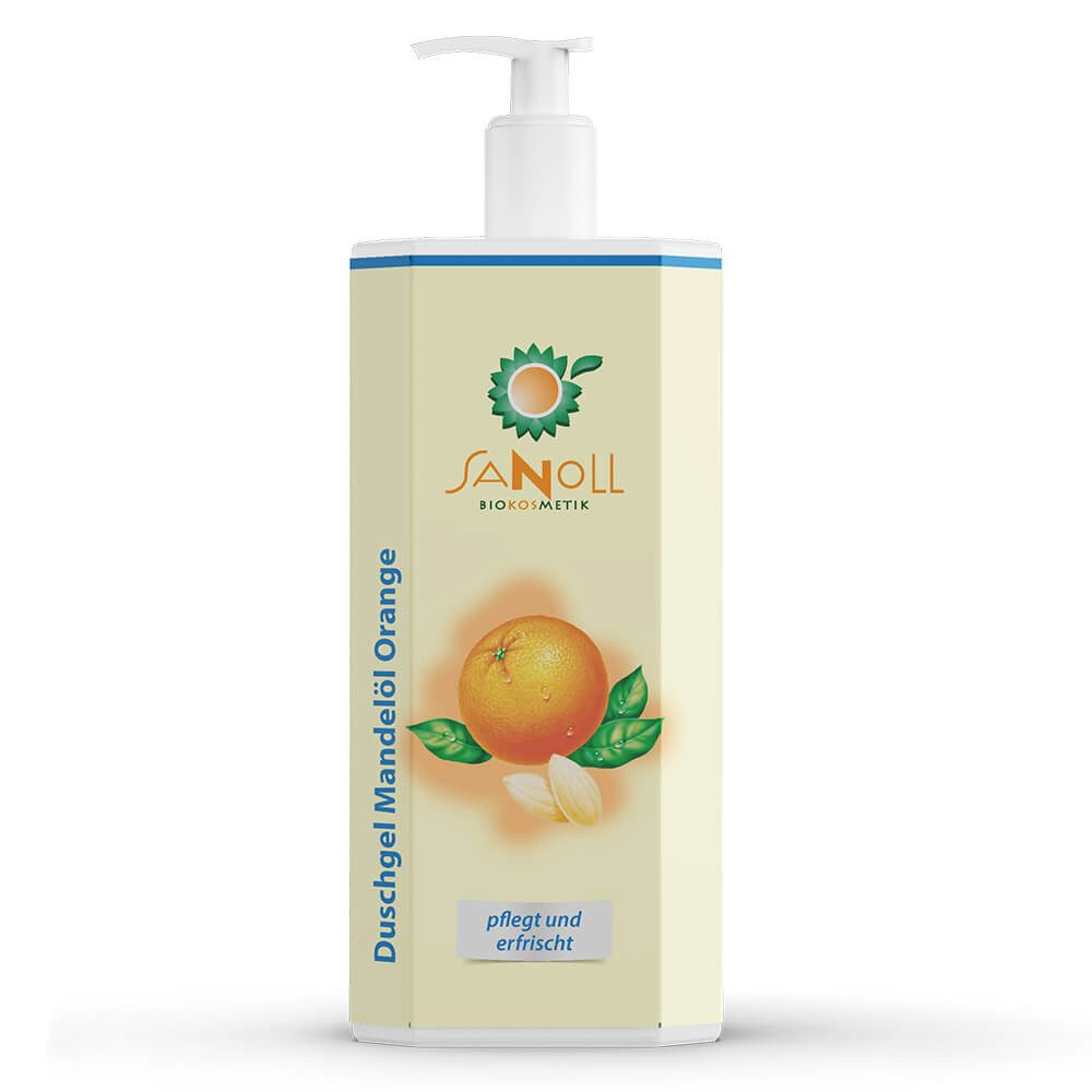 Sanoll Duschgel Mandelöl Orange - Duschgel 1L