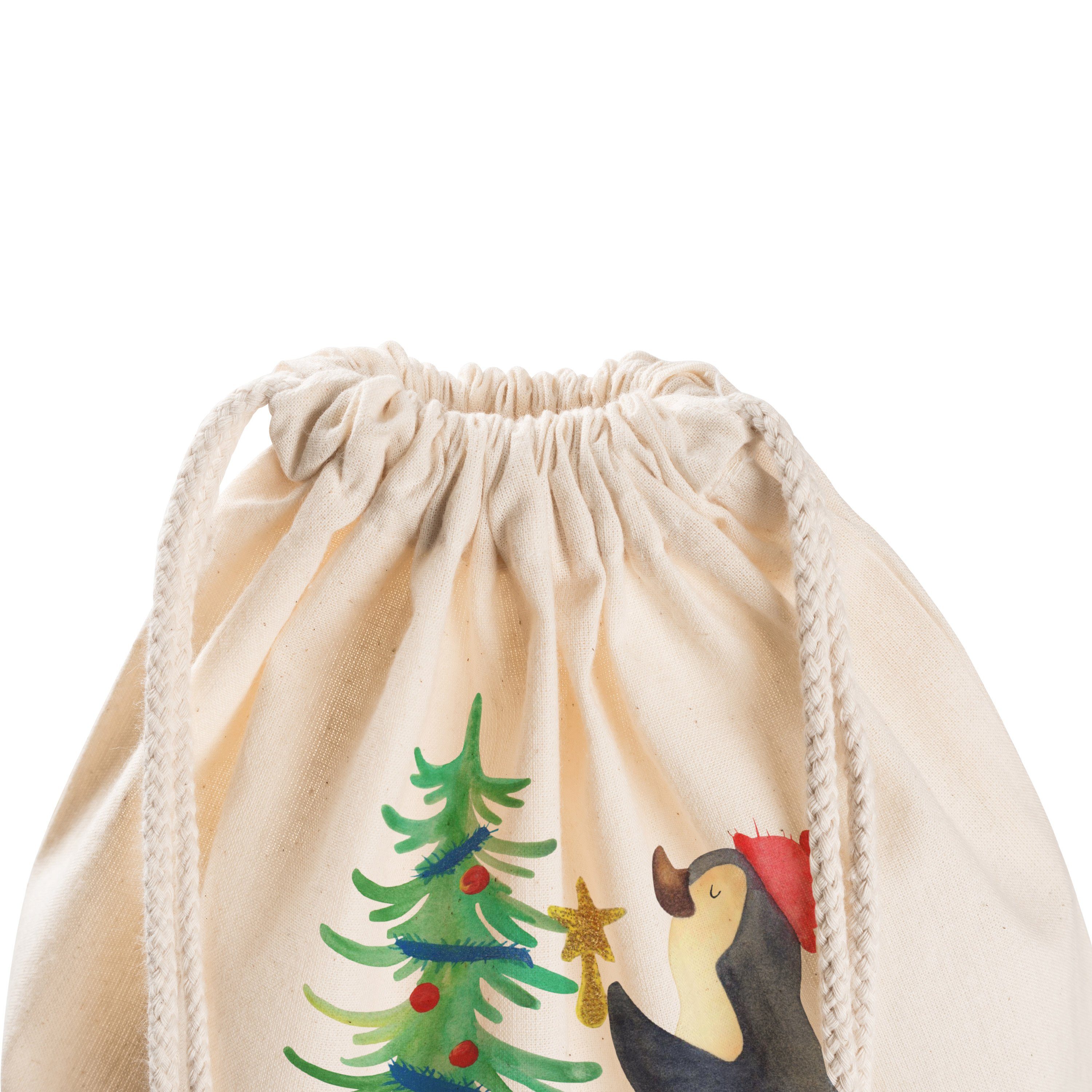 Mr. & Turnbeutel, Wintermo Geschenk, - Pinguin - Mrs. (1-tlg) Weihnachtsbaum Transparent Panda Sporttasche