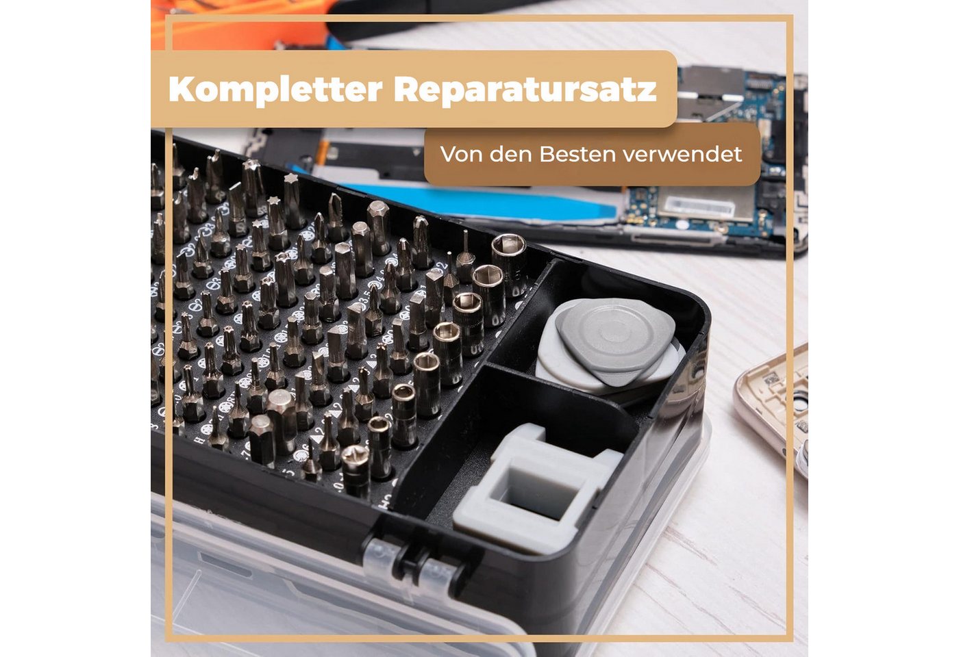 Thumbnail - BlingBin Schraubendreher 115-in-1 Präzisions Stahl Schraubendreher-Set, Präzisionsmechanik Kit, (115er Set, 115 St., 115...
