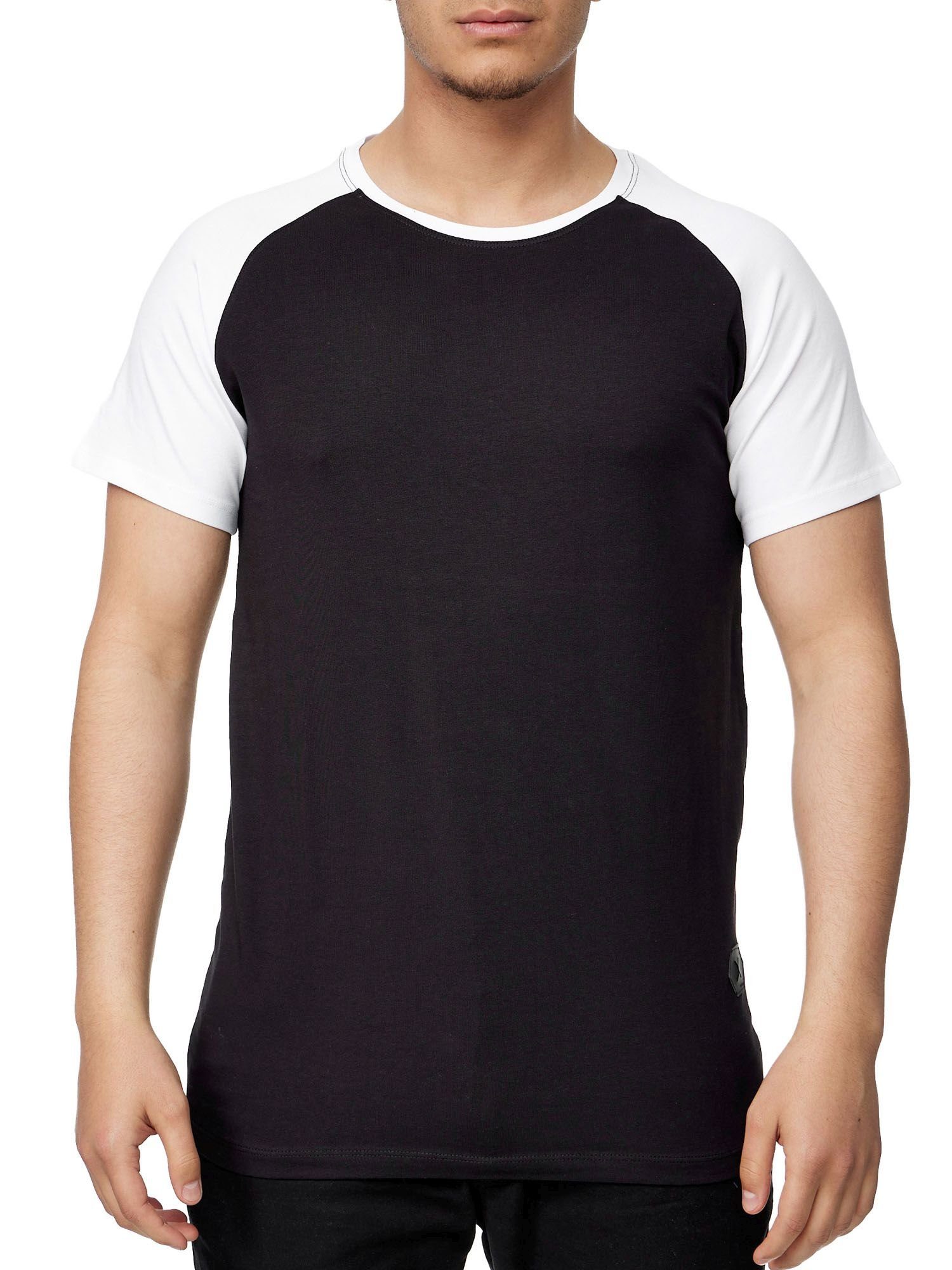 John Kayna T-Shirt John Kayna T Shirt Herren Tshirt Tee T-Shirt für Männer Polo Poloshirt (Shirt Polo Kurzarmshirt Tee, 1-tlg) Fitness Freizeit Casual Weiss Schwarz