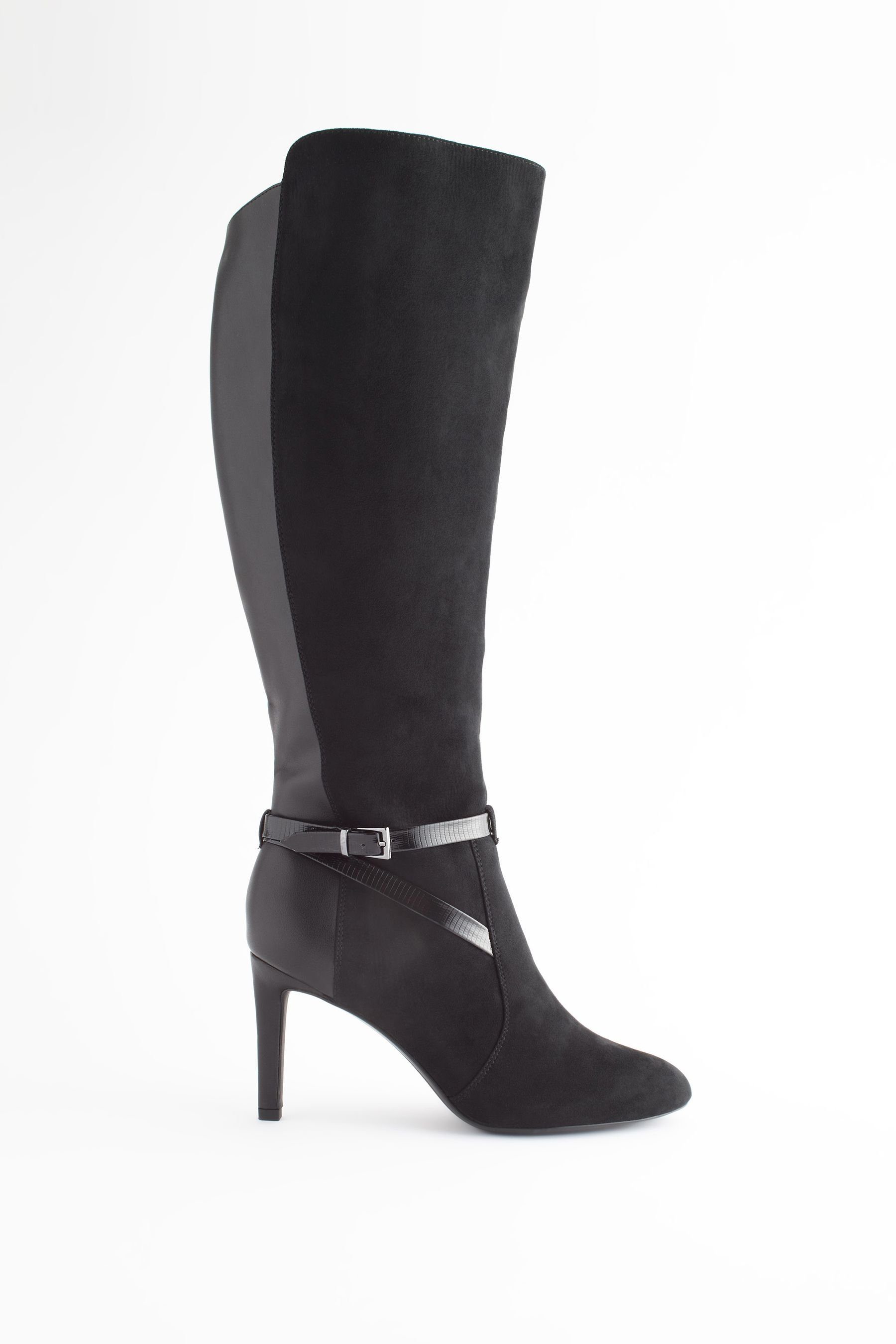 Forever Comfort® Kniehohe Stiefel mit Schnalle Stiefel