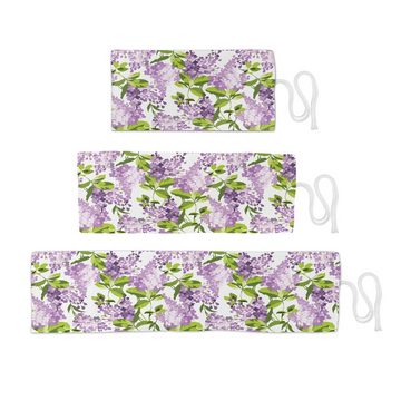 Abakuhaus Federmäppchen langlebig und tragbar Segeltuch Stiftablage Organizer, Mauve Botanic Frühling Pflanzen