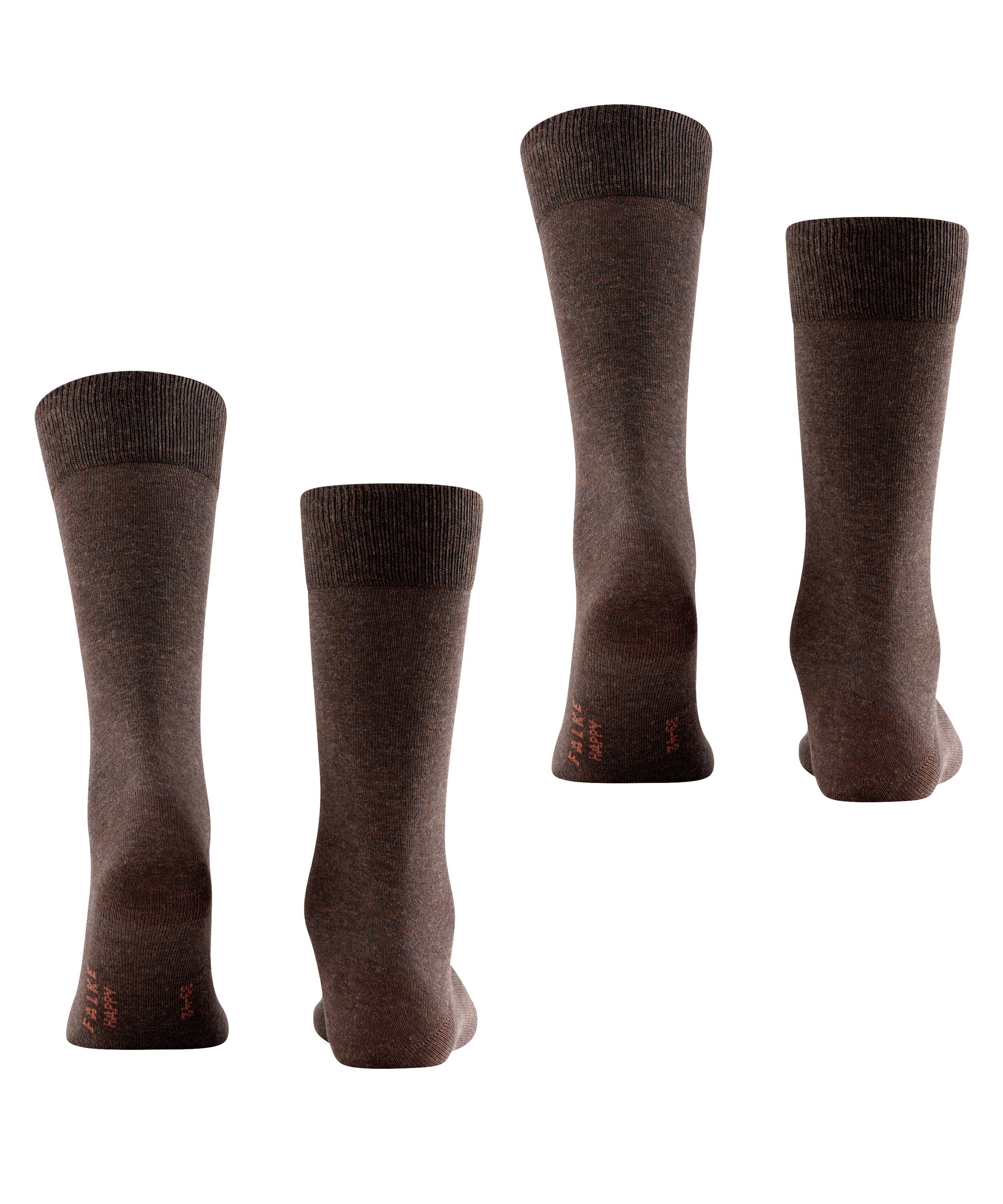 FALKE Socken Happy 2-Pack Socken (2-Paar) Set aus 2 Paar Baumwollstrümpfen