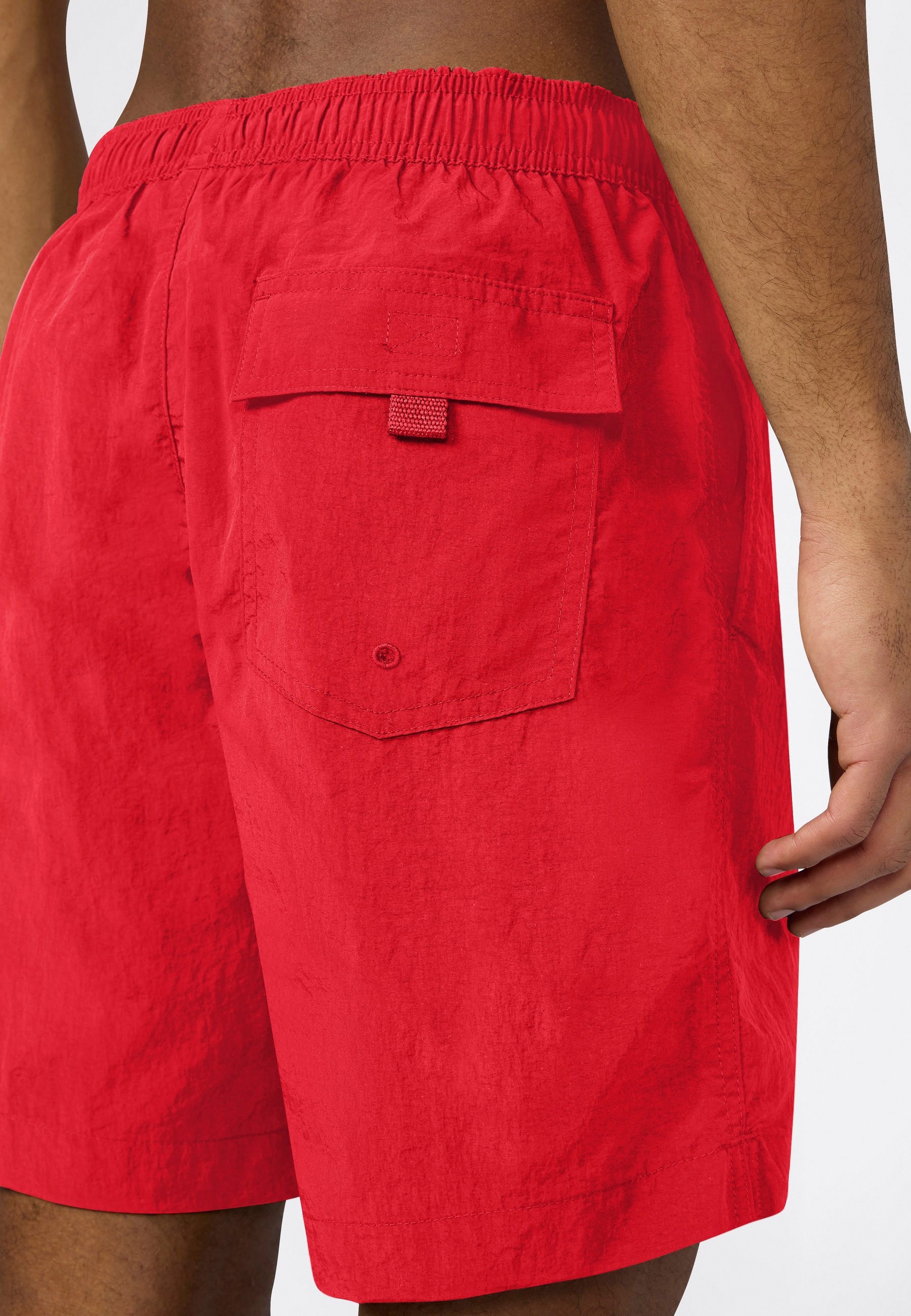 Champion Badeshorts Beachshort Standard Fit mit Logostickerei, unifarben, pflegeleicht, schnell trocknend