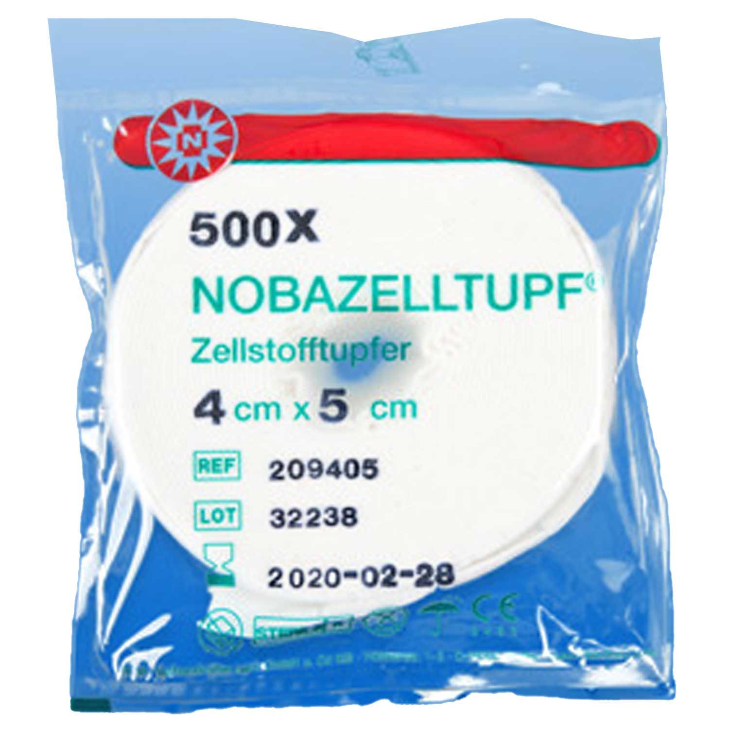Nobamed Erste-Hilfe-Set Nobazelltupf®-steril Zellstofftupfer - 4x5 cm