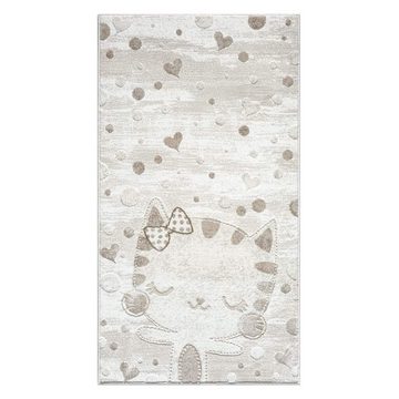 Kinderteppich MARA720, Carpet City, rechteckig, Höhe: 11 mm, Kinderzimmer Teppich Tiere Beige Spielzimmer