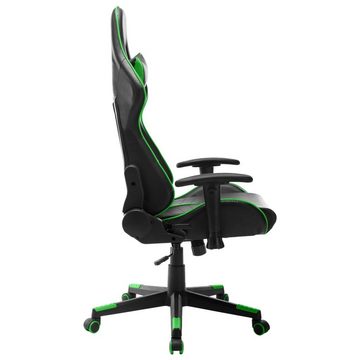 furnicato Gaming-Stuhl Schwarz und Grün Kunstleder (1 St)
