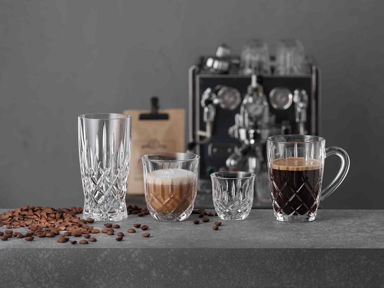 Nachtmann Thermoglas Nachtmann Noblesse Barista 4xEspresso + 4xCappucino 8 tlg., Glas