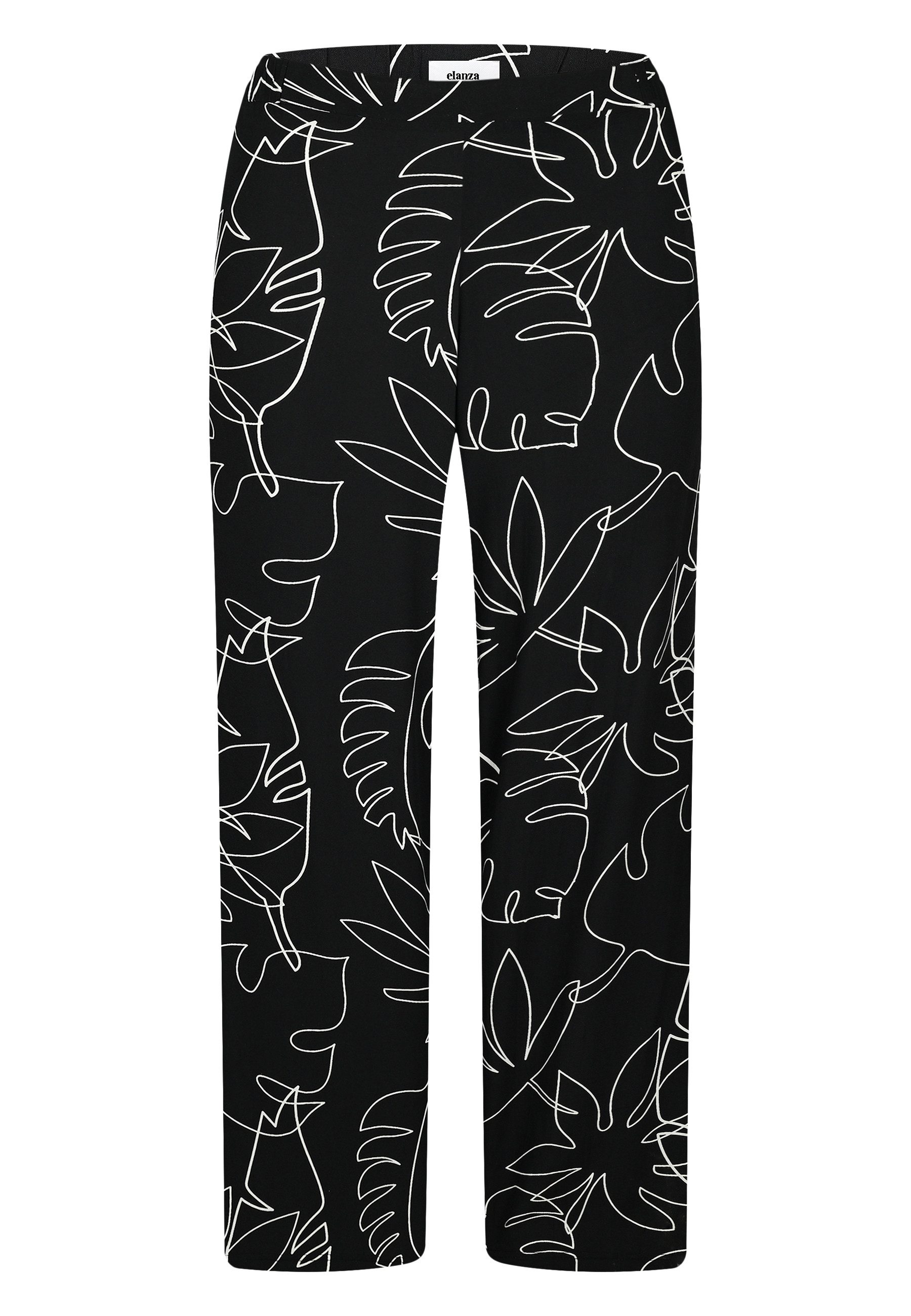 elanza Culotte Palazzo Bicolor - 21/black-white günstig online kaufen