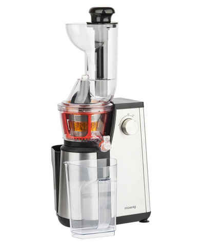 H.Koenig Slow Juicer GSX 18 Entsafter, Saftpresse für frischen Saft, 400 W