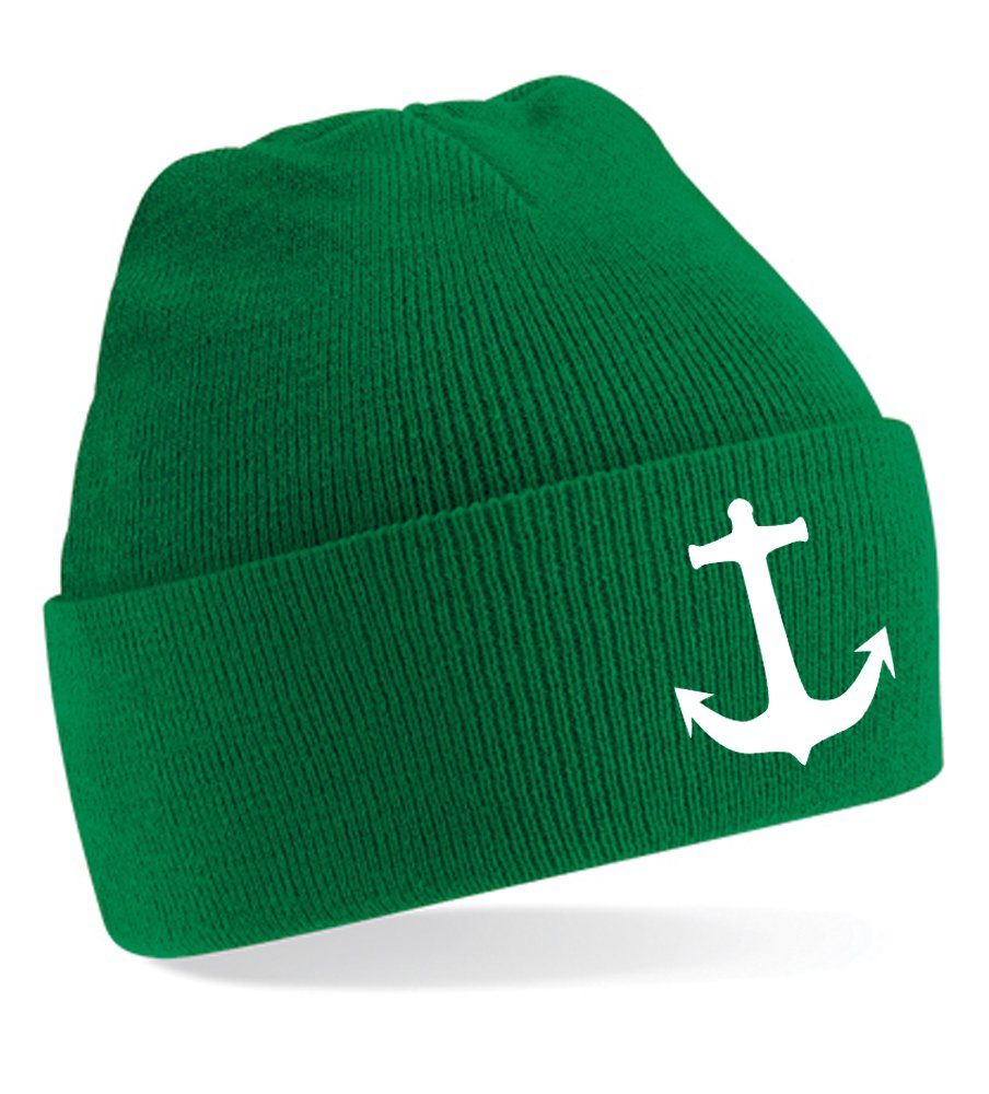 Blondie & Brownie Beanie Unisex Erwachsenen Mütze Anker Maritim Kompass Segeln
