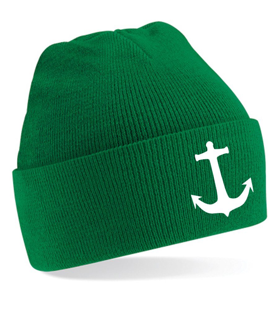 Erwachsenen Kompass Beanie Blondie Mütze Maritim Maigrün Anker Unisex Brownie & Segeln