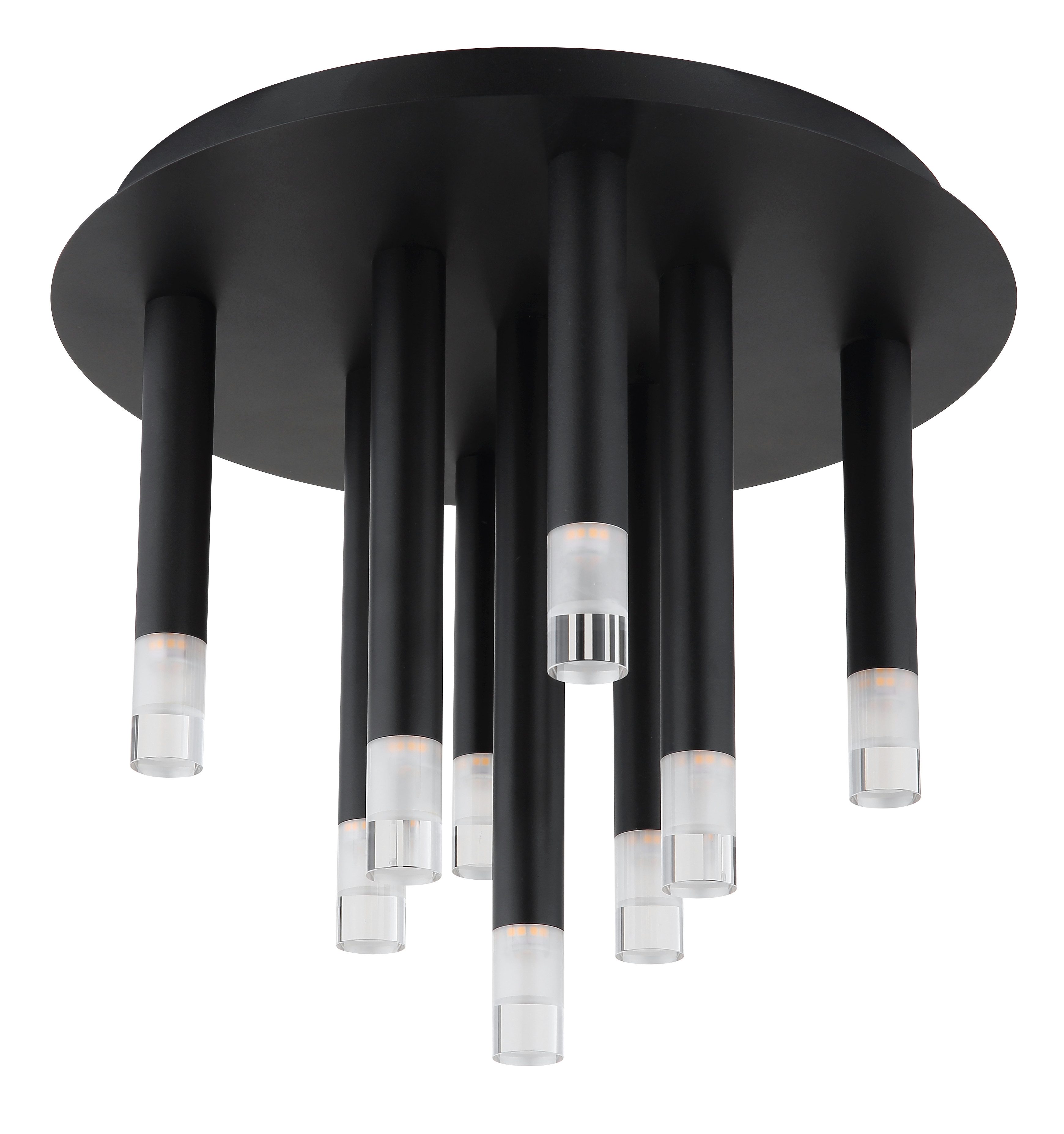 GLOBO LIGHTING Deckenleuchte RYAN, ohne Leuchtmittel, Deckenlampe/Stäbe/Metall/Wohnzimmer/Essbereich/Acryl satiniert