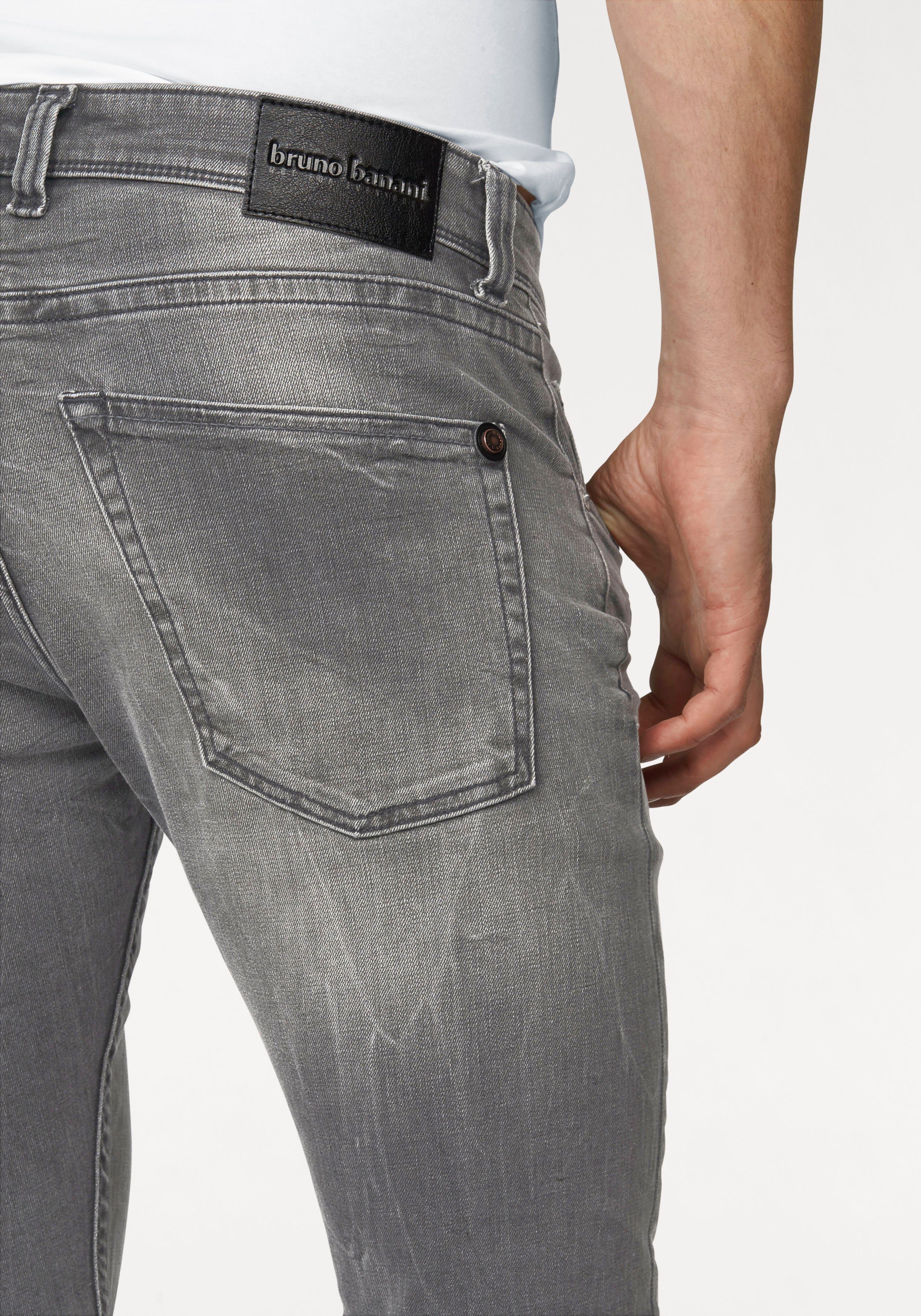 Bruno Banani Slim-fit-Jeans Jimmy (Stretch) schmale Beinform, niedrige Leibhöhe, mit Button-Fly – Bild 5 von 5