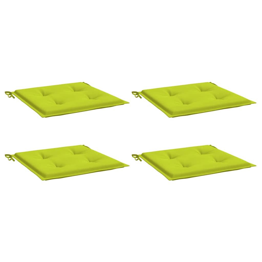 vidaXL Sitzauflage Gartenstuhl-Kissen 4 Stk. Knallgrün günstig online kaufen