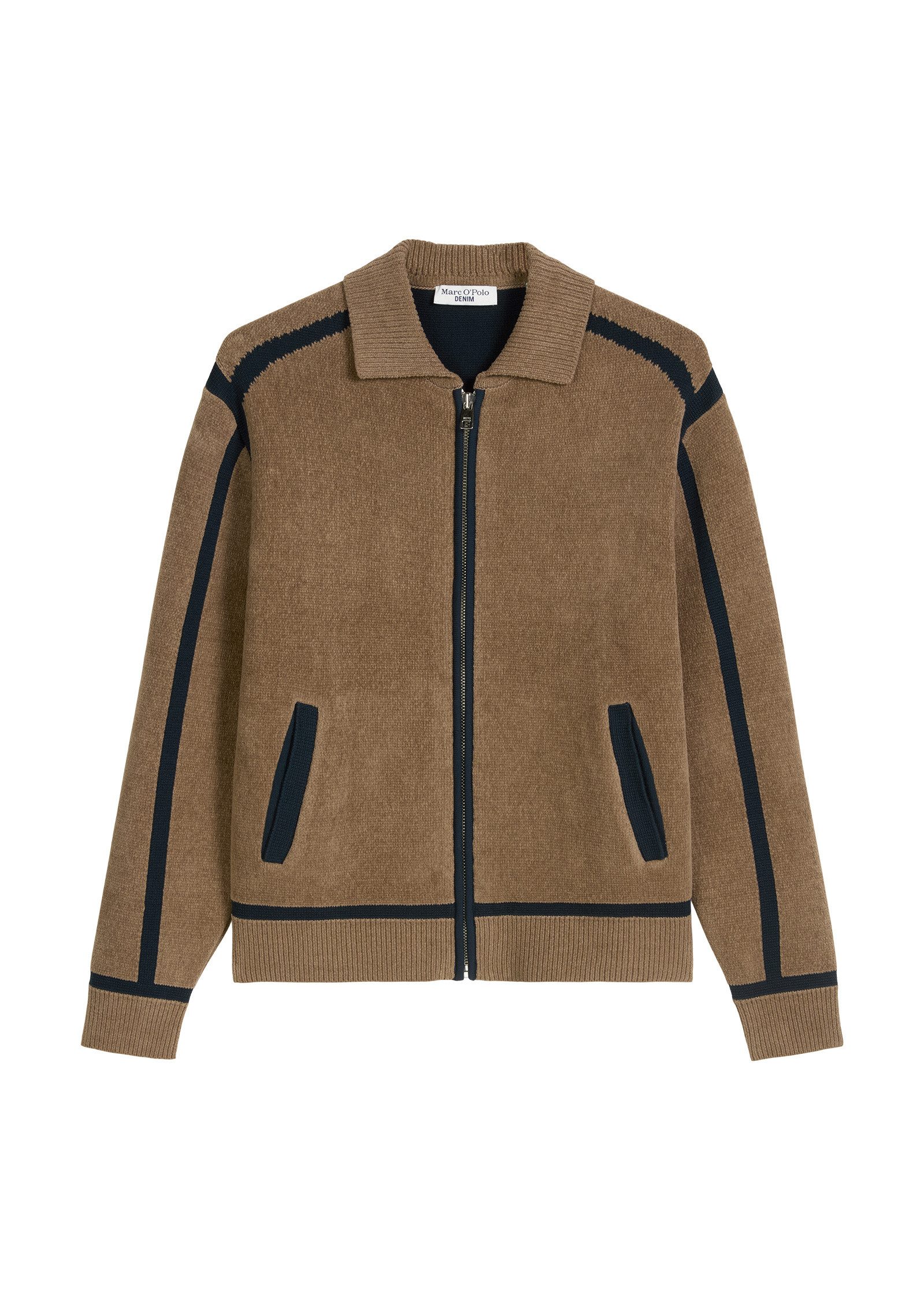 Cardigan aus weichem Bio-Baumwoll-Chenille