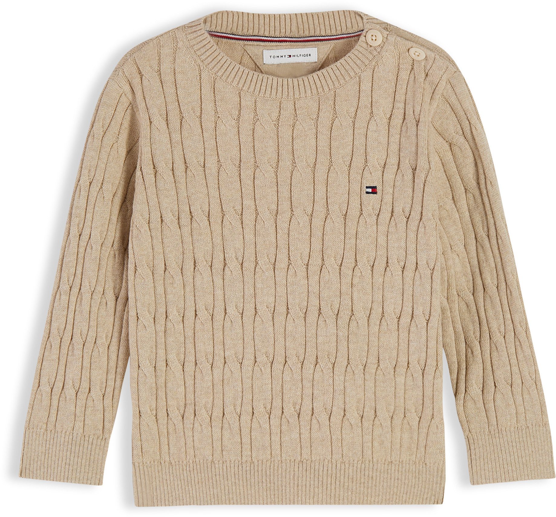 Tommy Hilfiger Strickpullover CABLE SWEATER Regular Fit, für Babys