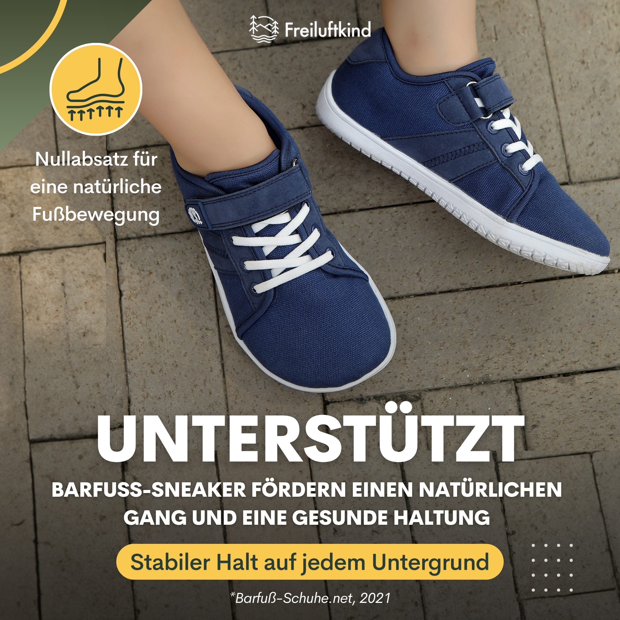 Freiluftkind Baker Kids – Gesunde Sneaker Kinder-Barfußschuhe Barfußschuh – Bild 4 von 5
