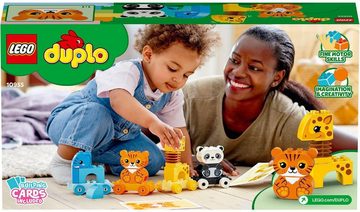 LEGO® Konstruktionsspielsteine Mein erster Tierzug (10955), LEGO® DUPLO® Creative Play, (15 St), Made in Europe