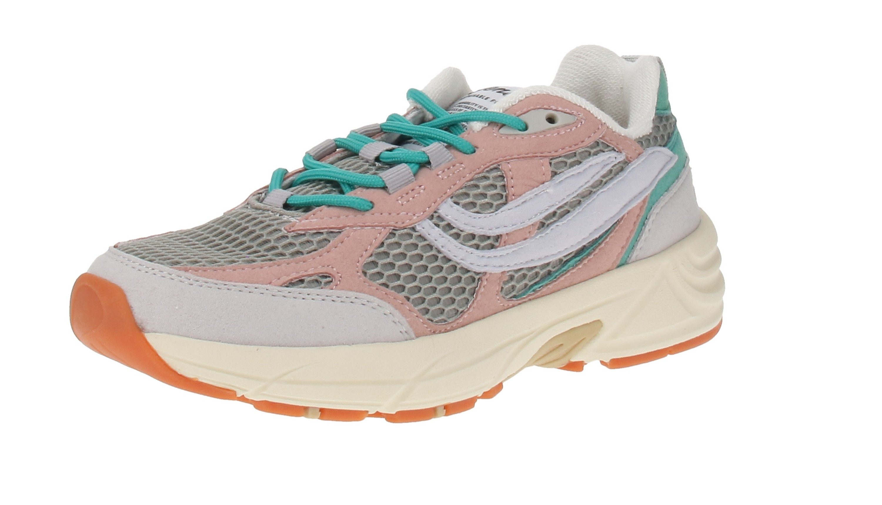 Genesis Footwear Genesis 1005848 G-Eco`99 2-Tone Mesh - Damen Sneaker - Grey-Rose-Grey Sneaker