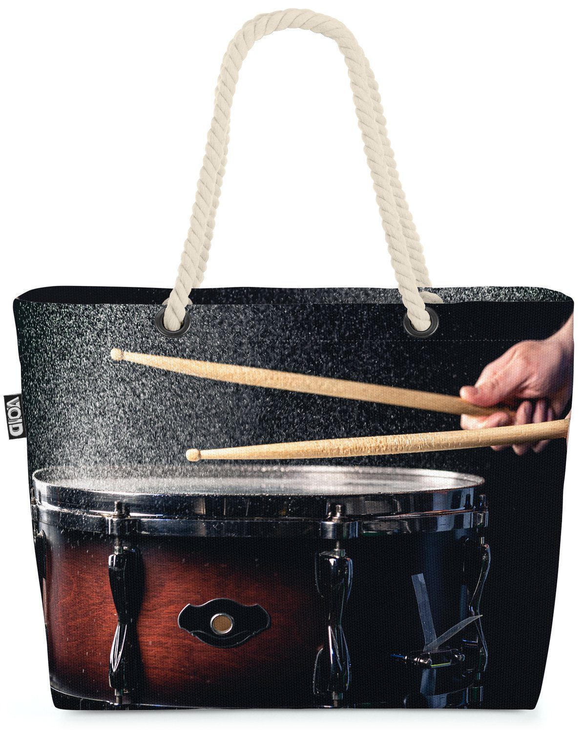 VOID Strandtasche (1-tlg), Drummer Trommel Musik Band Schlagzeuger Band Rockstar Konzert club mu