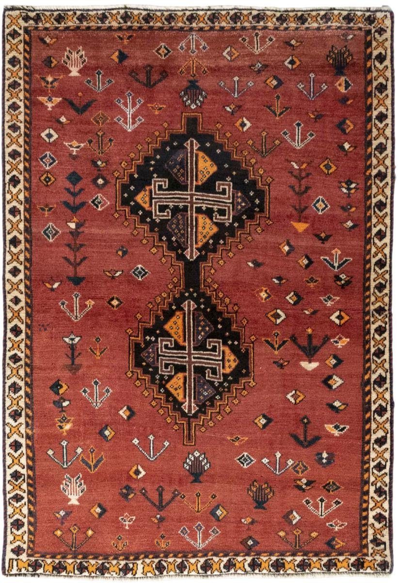 Orientteppich Shiraz 99x149 Handgeknüpfter Orientteppich / Perserteppich, Nain Trading, rechteckig, Höhe: 10 mm