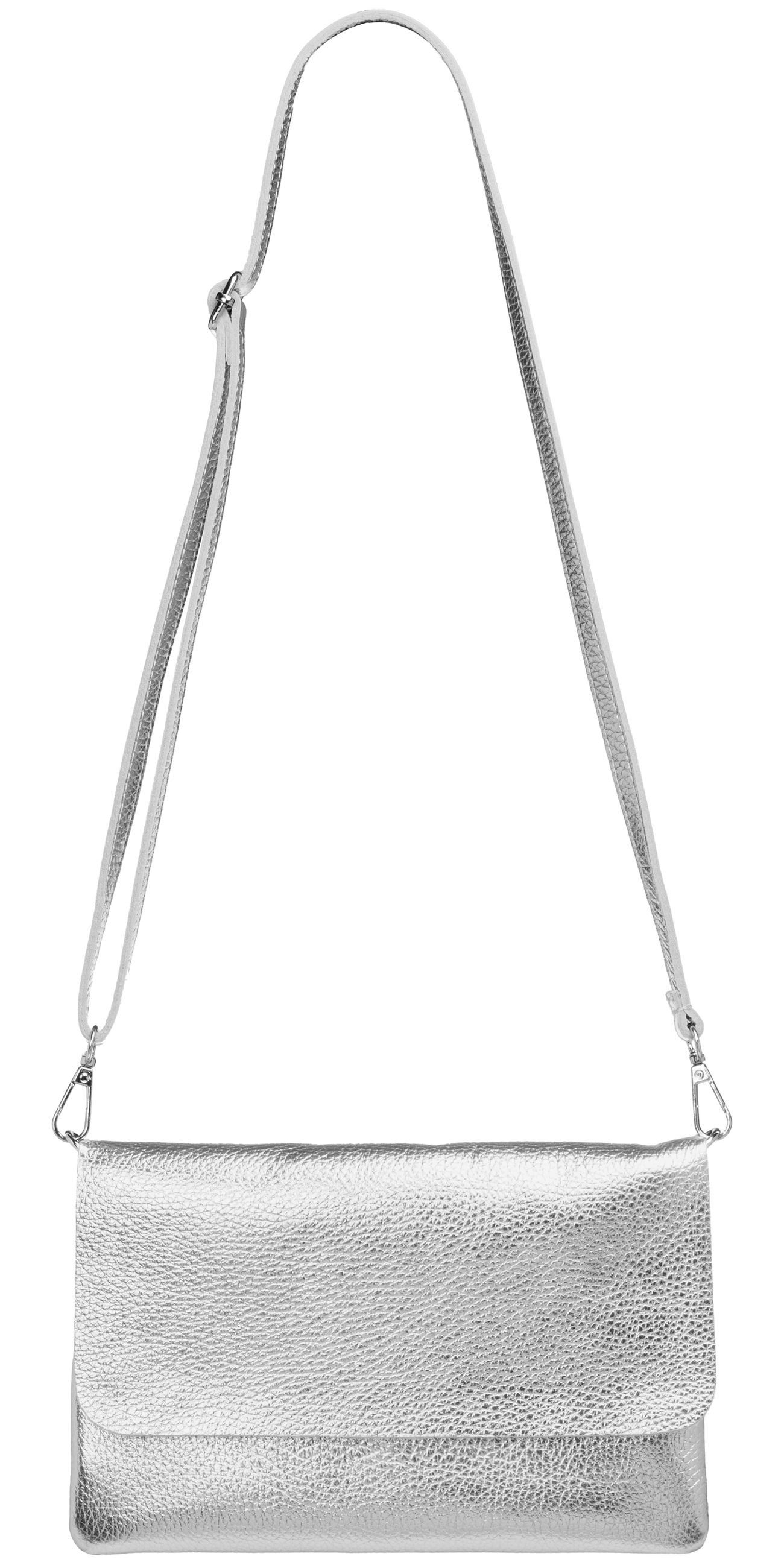 Caspar Clutch Abendtasche Damen Leder Handtasche - CLASSIC LINE - Modell No.835, leicht, elegant & unempfindlich - 100% Echtleder - Handmade in Italy