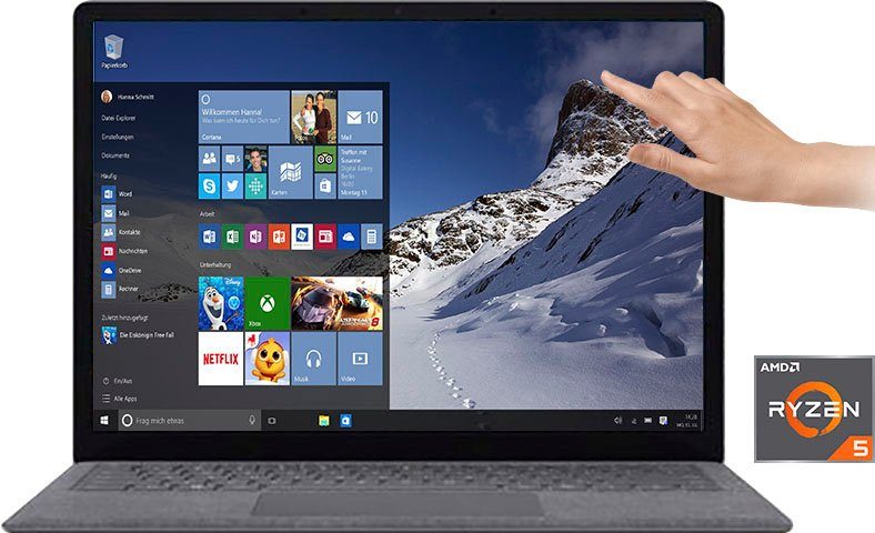 Microsoft Surface Laptop 4 Notebook (34,4 cm/13,5 Zoll, AMD Ryzen 5 4680U  Microsoft Surface® Edition, Radeon Graphics, 256 GB SSD)