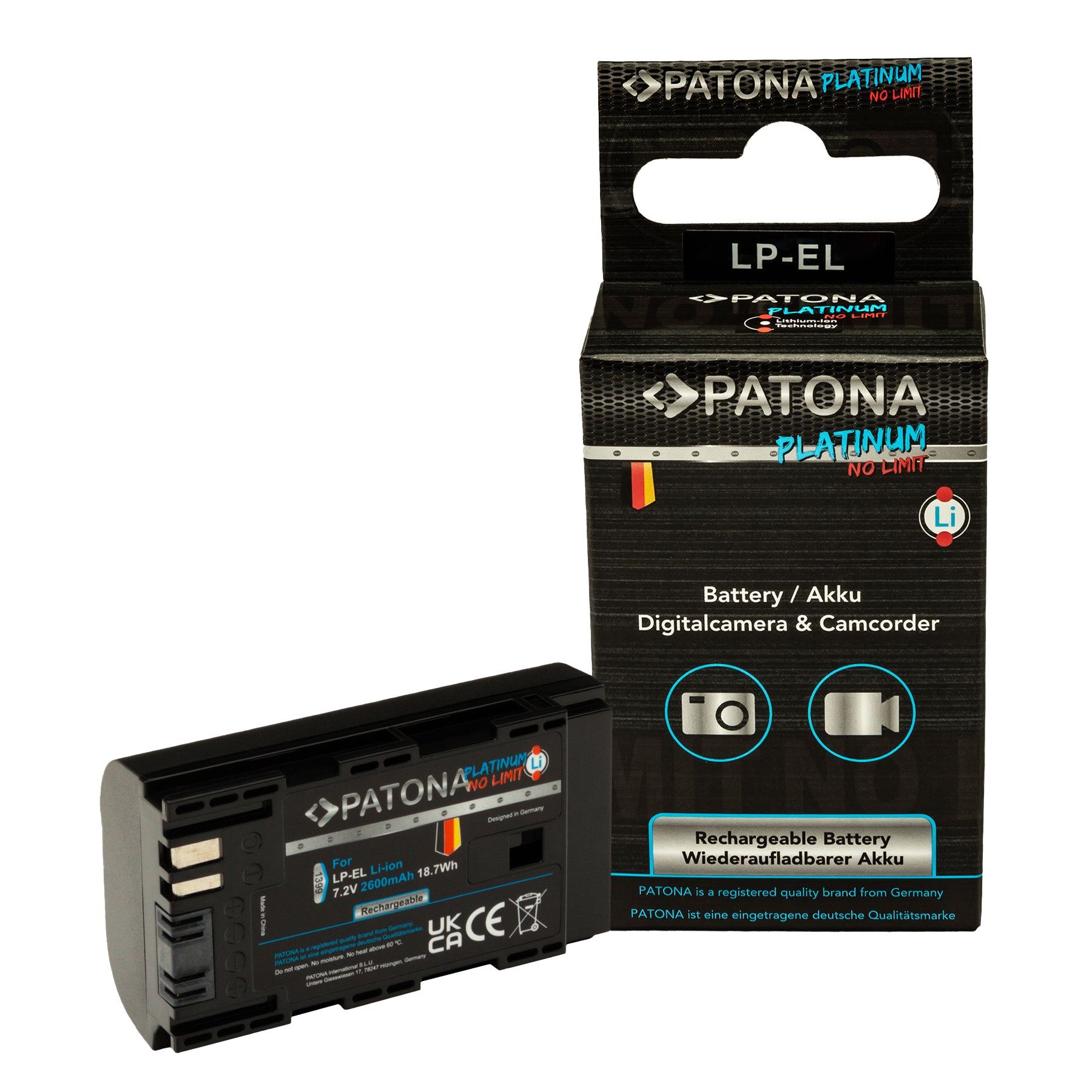 Patona PATONA Platinum Akku Canon LP-EL Speedlite EL-1 DS401231 Kamera-Akku
