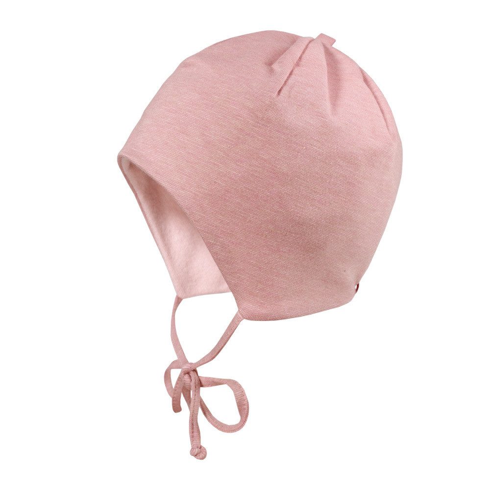 MAXIMO Jerseymütze BABY-Mütze, ausgenäht Ringeljersey, Band, Futter (1-St) Baumwolljersey